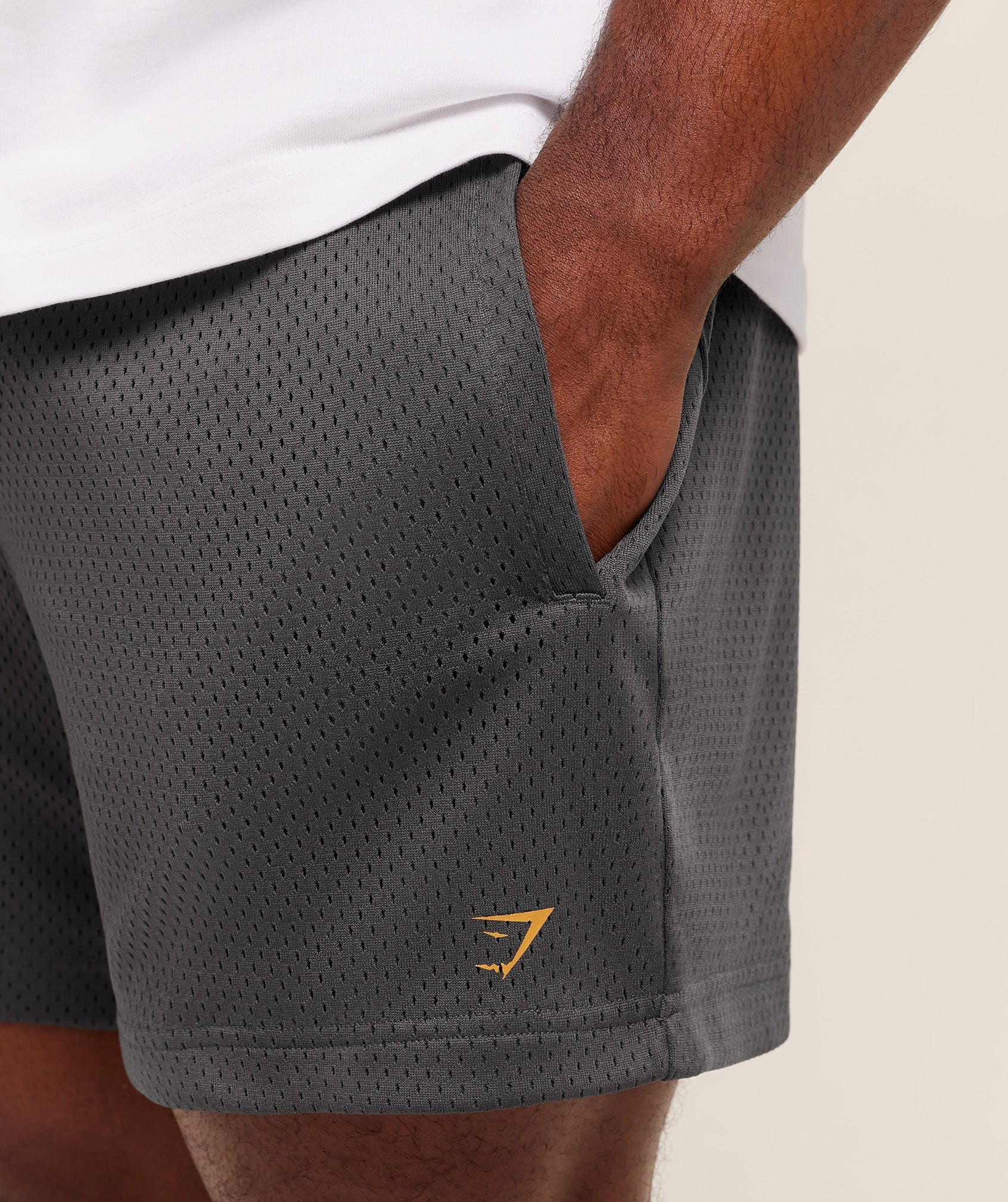 Gymshark Gymshark Lifting Barbell Mesh 5" Short - Onyx Grey