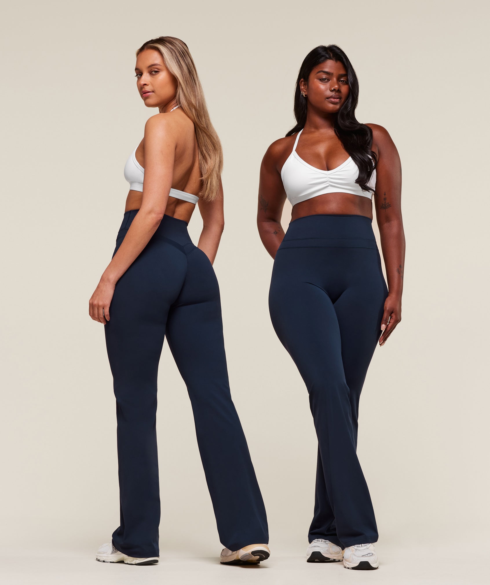Gymshark Whitney Flared Leggings - Navy