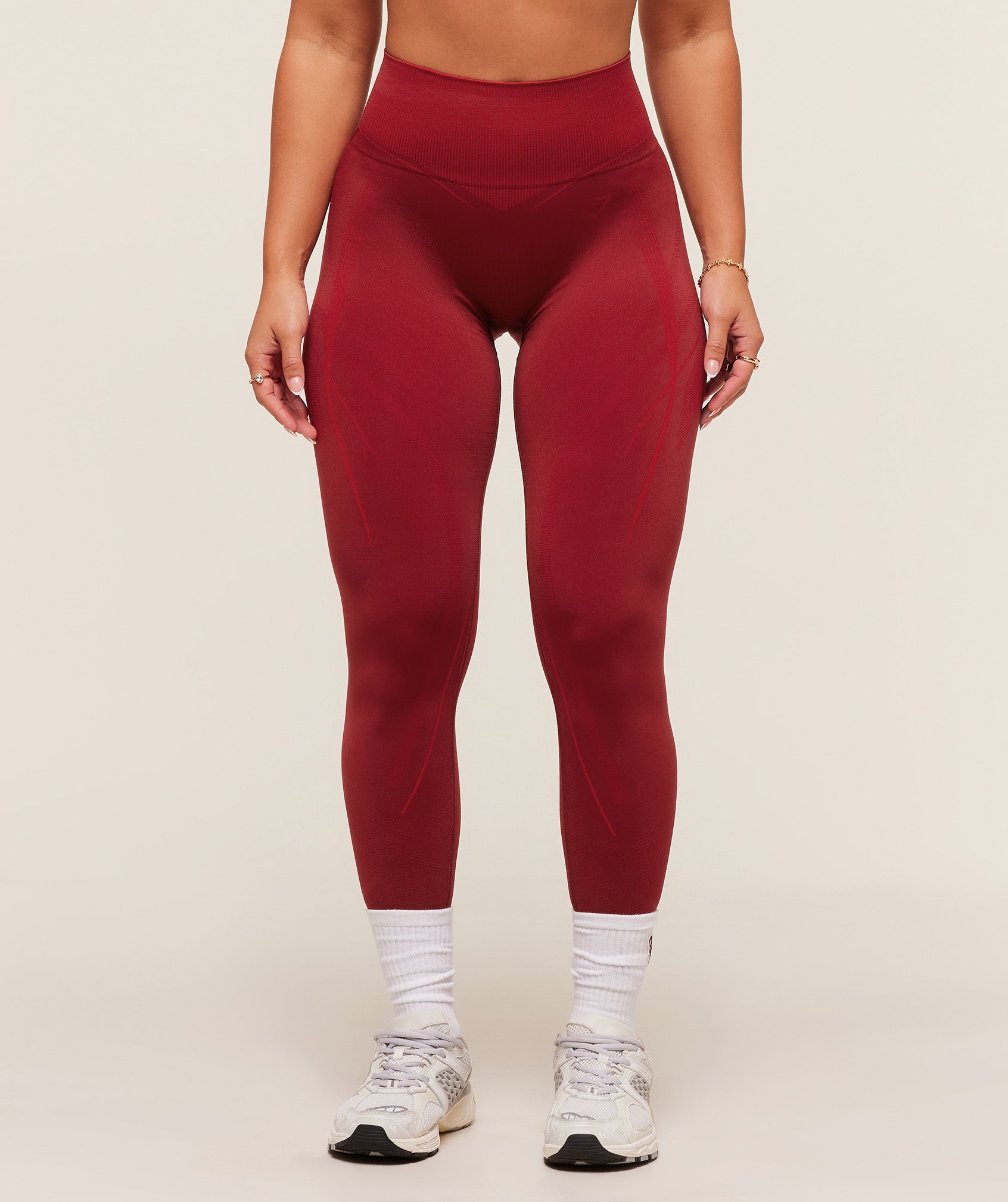 Gymshark x Analis Seamless Leggings - Reps Red/Carmine Red