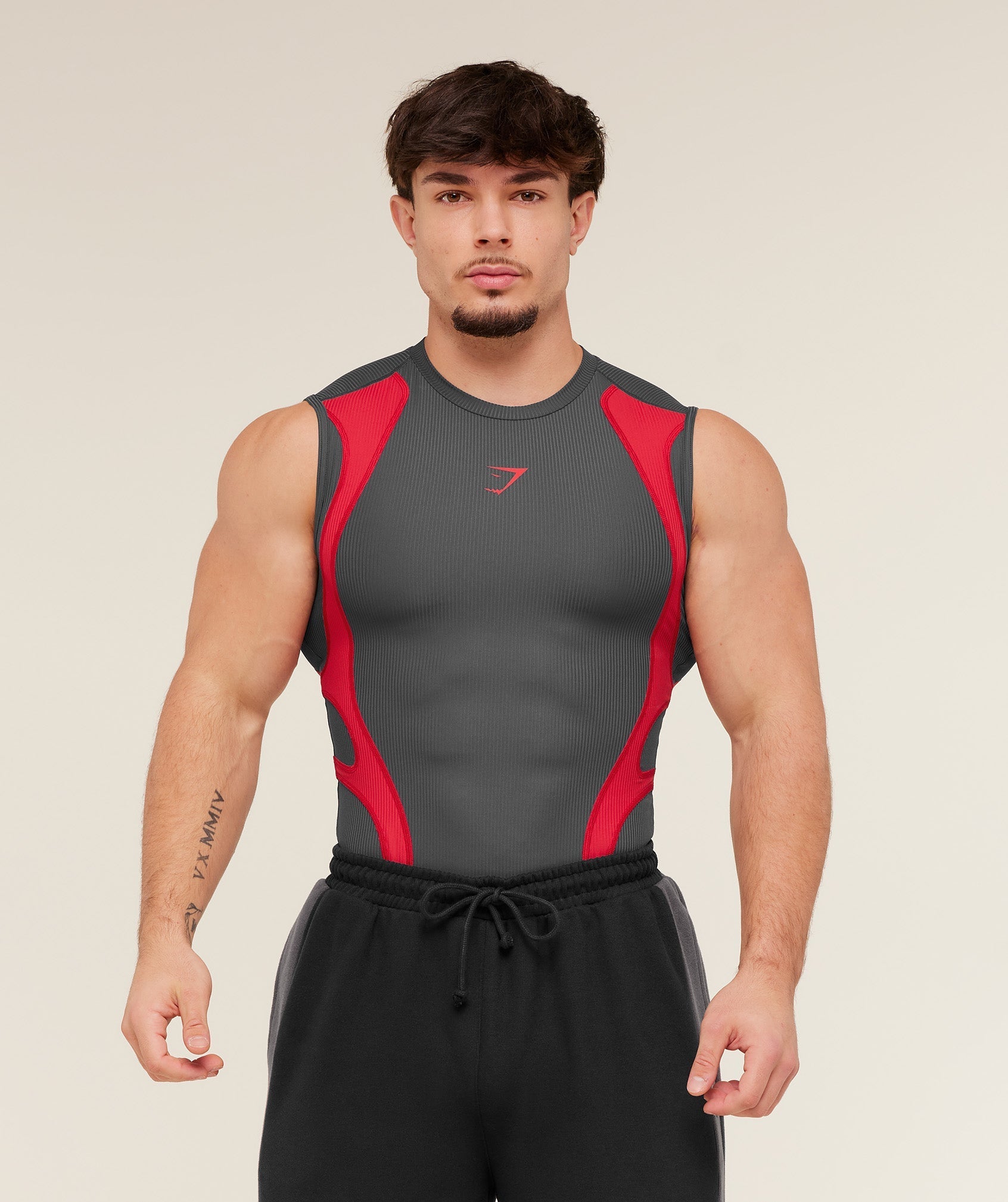 Gymshark x Carlos Belcast Tank Baselayer - Onyx Grey