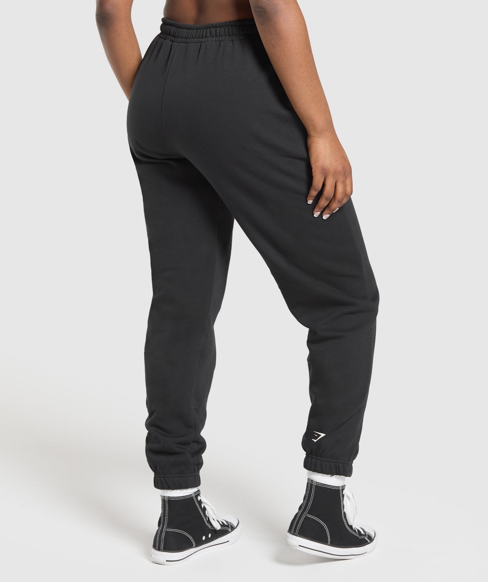 Gymshark Heavy Duty Graphic Loopback Jogger - Black