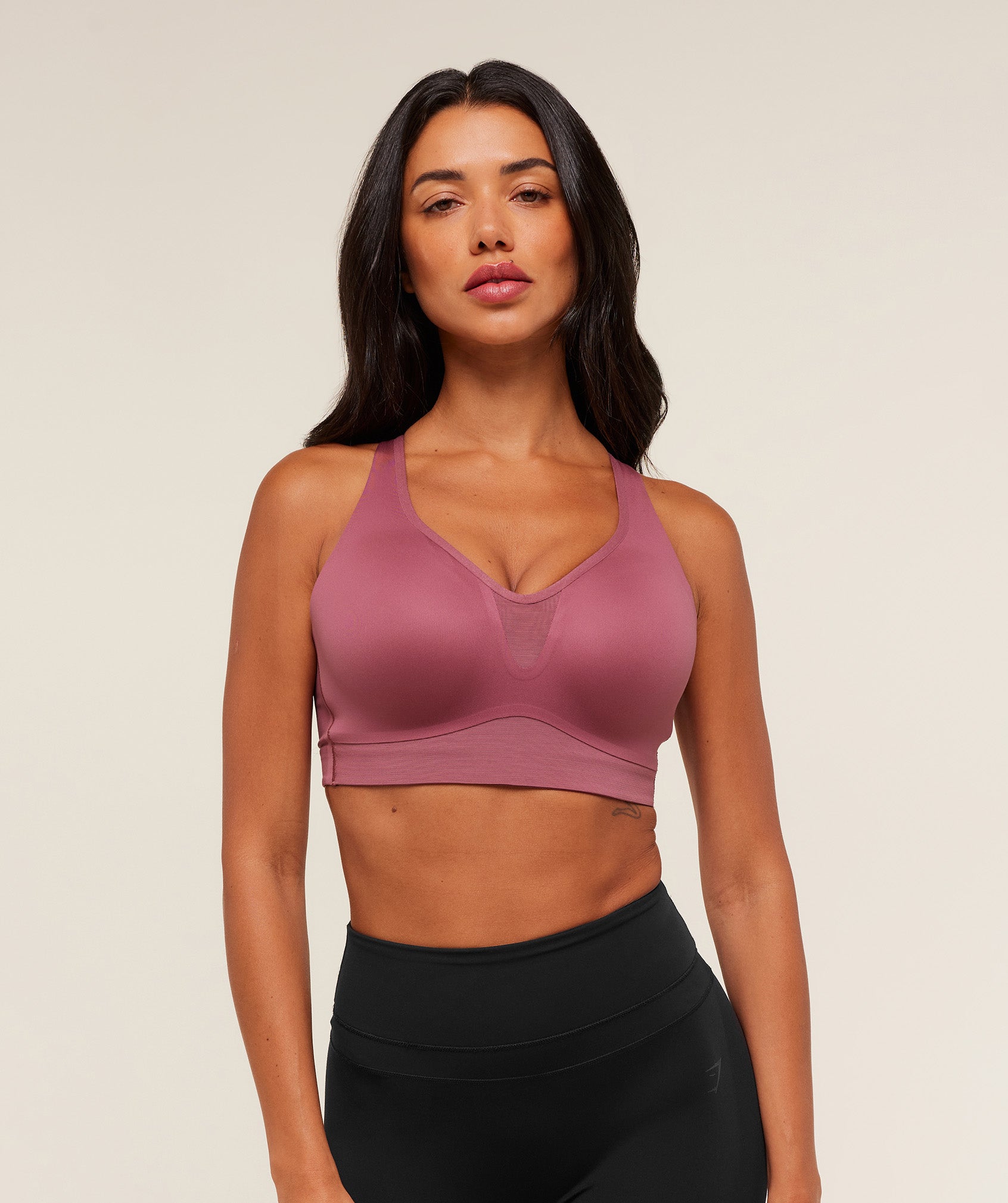 Gymshark High Support V-Neck Sports Bra - Reset Pink