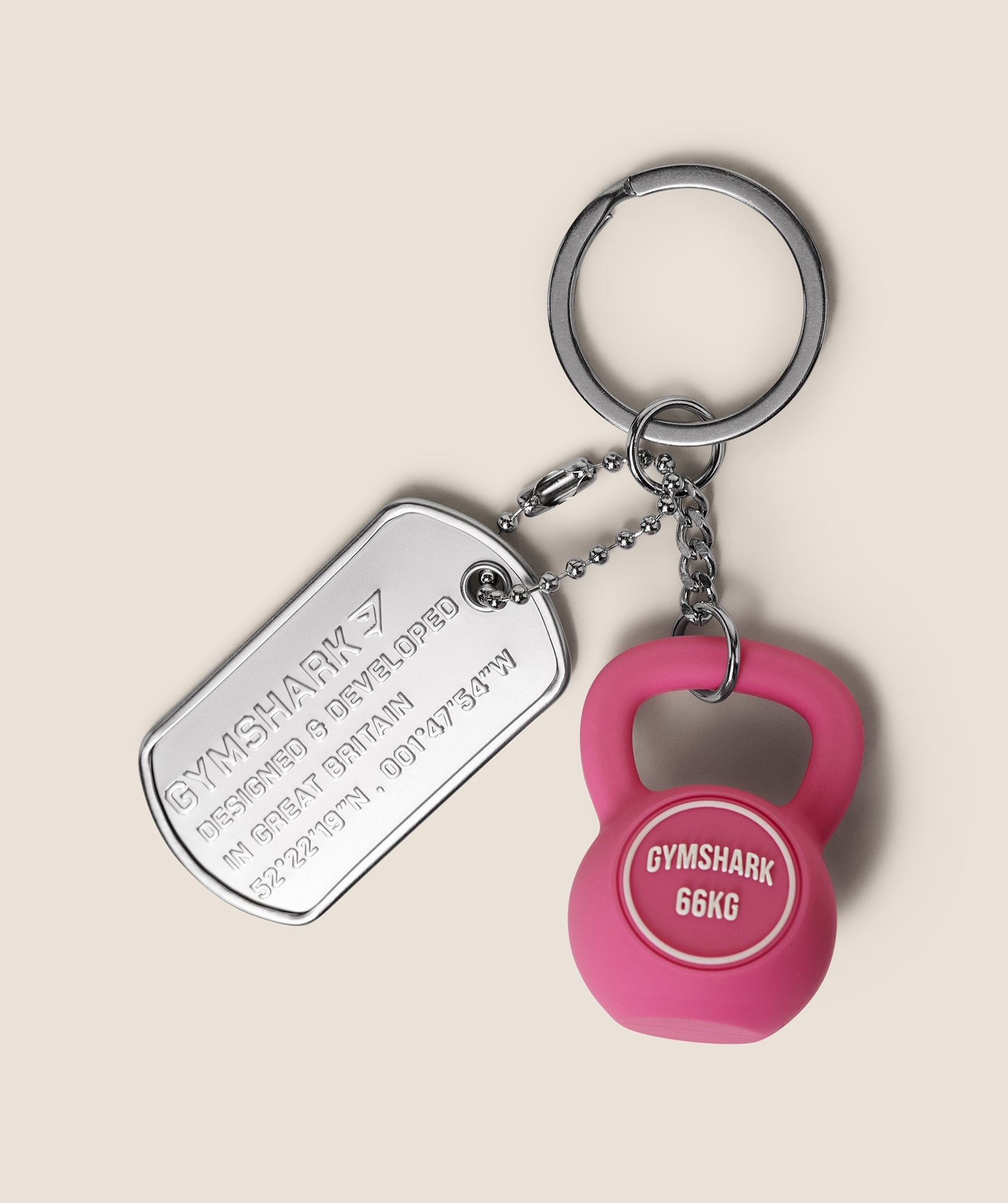 Gymshark Kettlebell Charm - GS Electric Pink