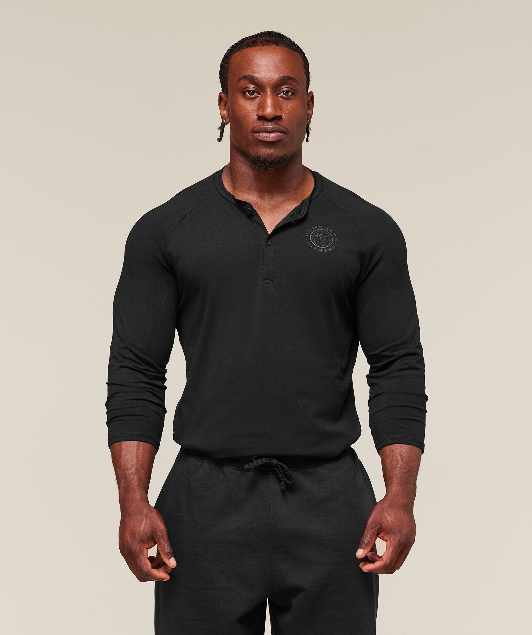 Gymshark Legacy Henley - Black