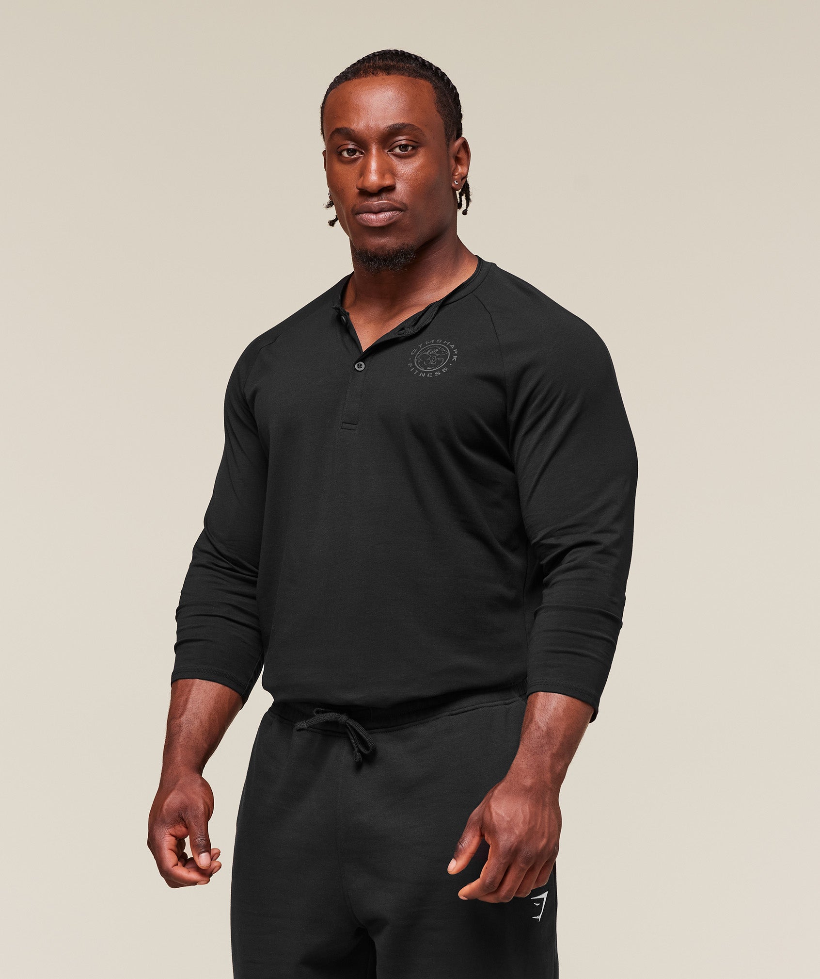 Gymshark Legacy Henley - Black