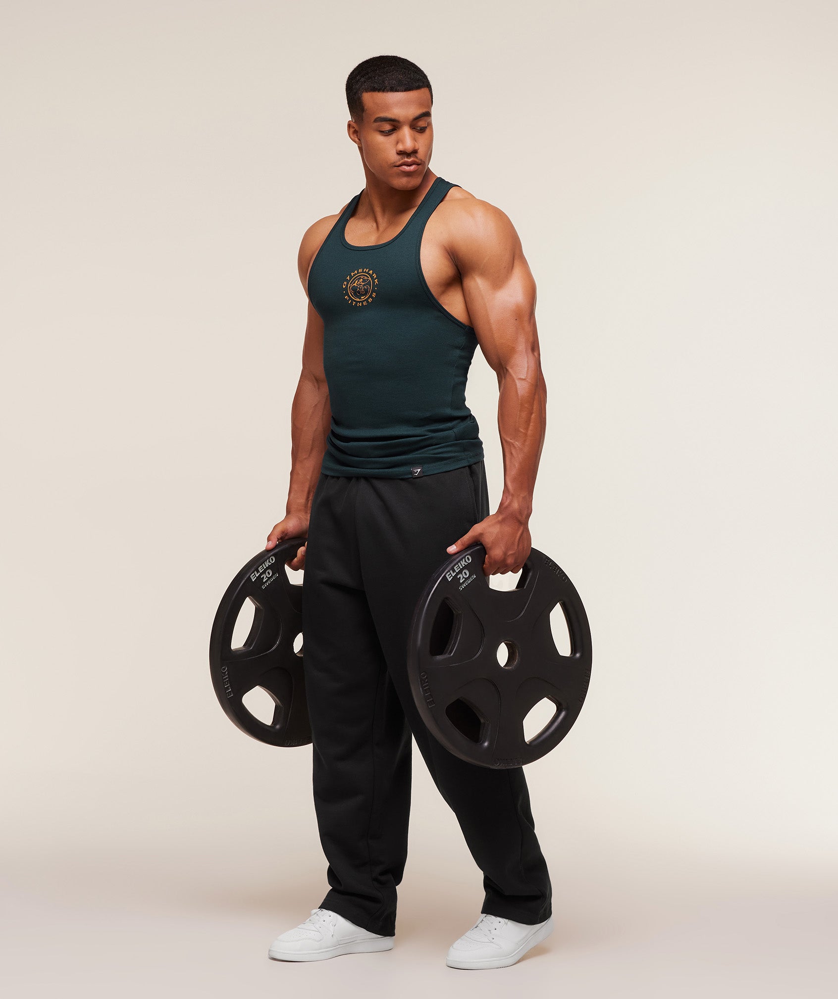 Gymshark Legacy Ribbed Tank - Deep Petrol Blue