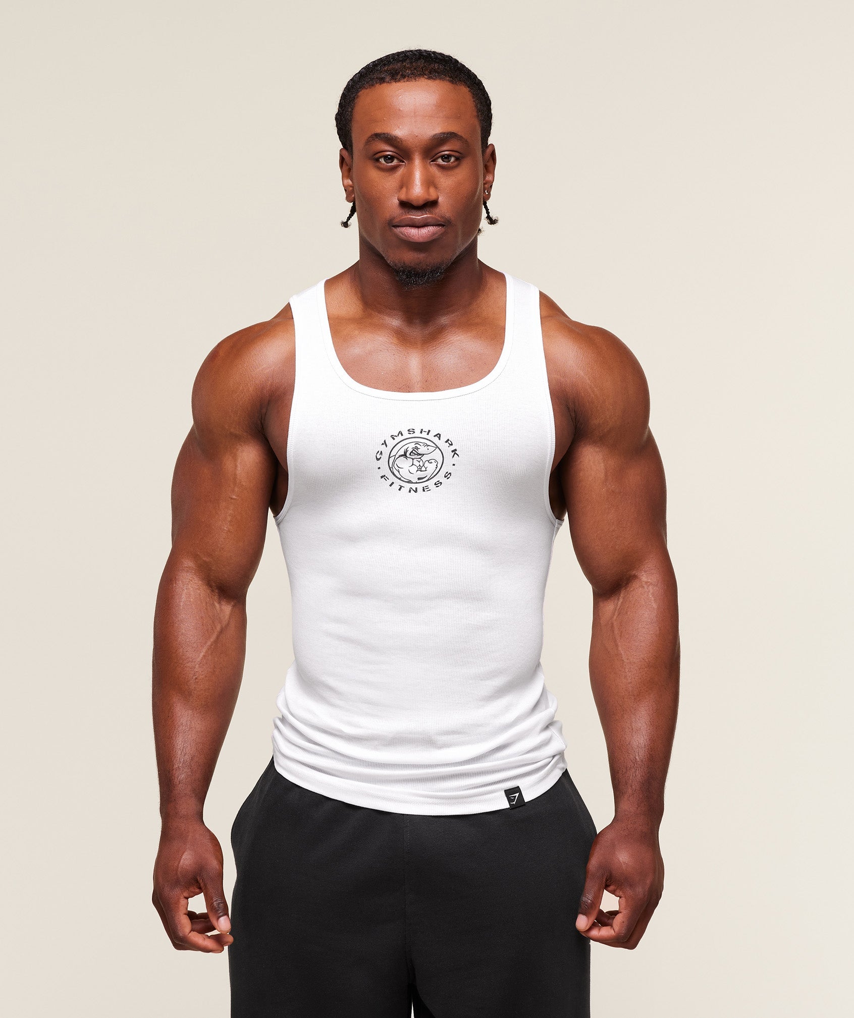 Gymshark Lifting Club Ribbed Tank - White