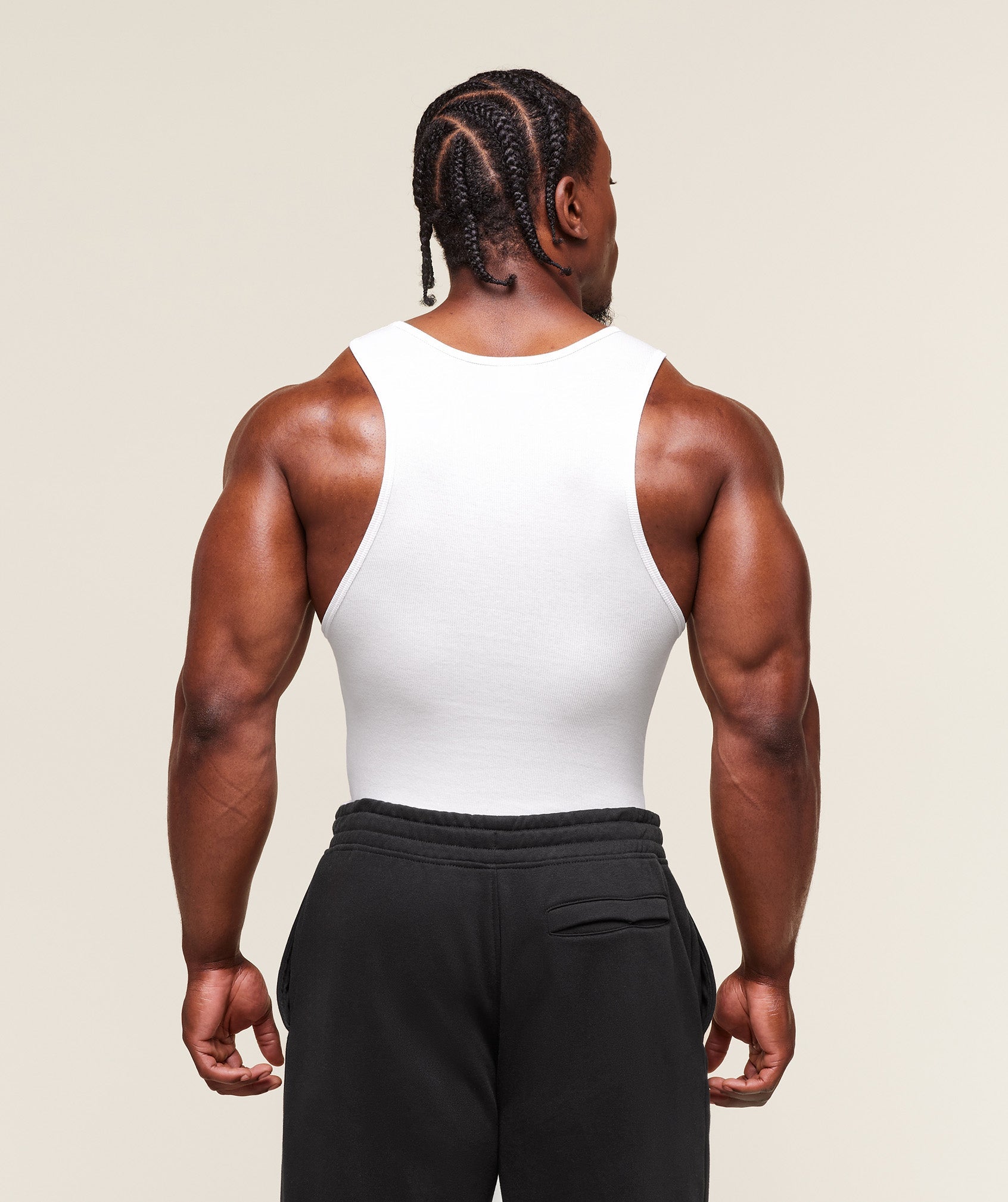 Gymshark Lifting Club Ribbed Tank - White