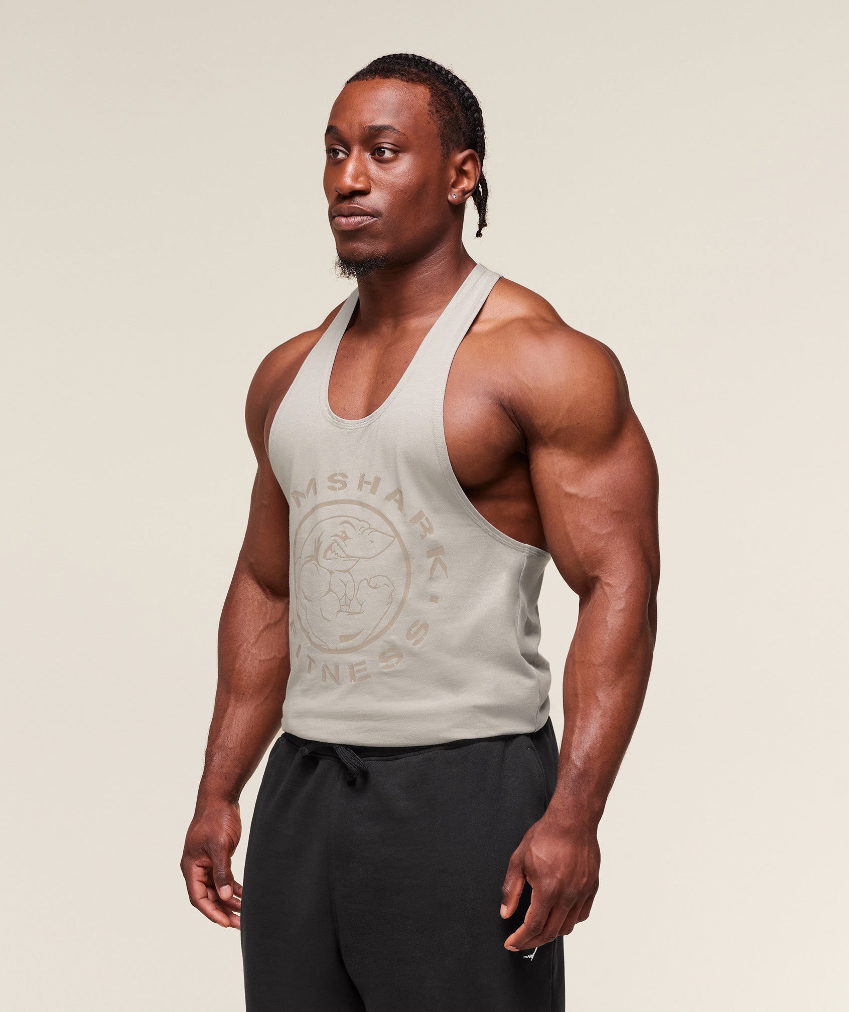 Gymshark Legacy Stringer - Stone Grey