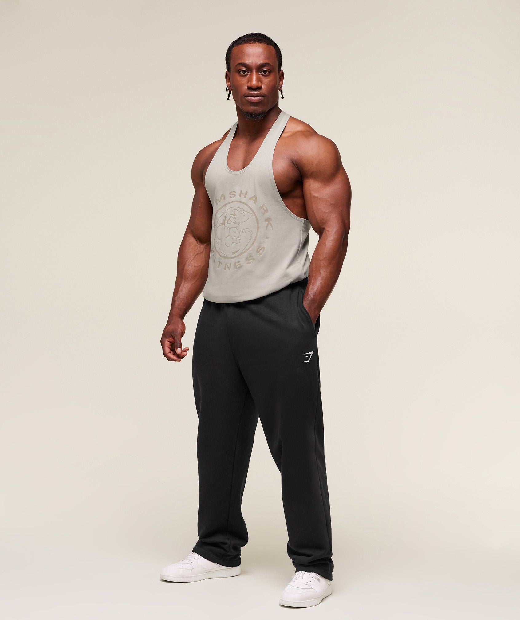 Gymshark Legacy Stringer - Stone Grey