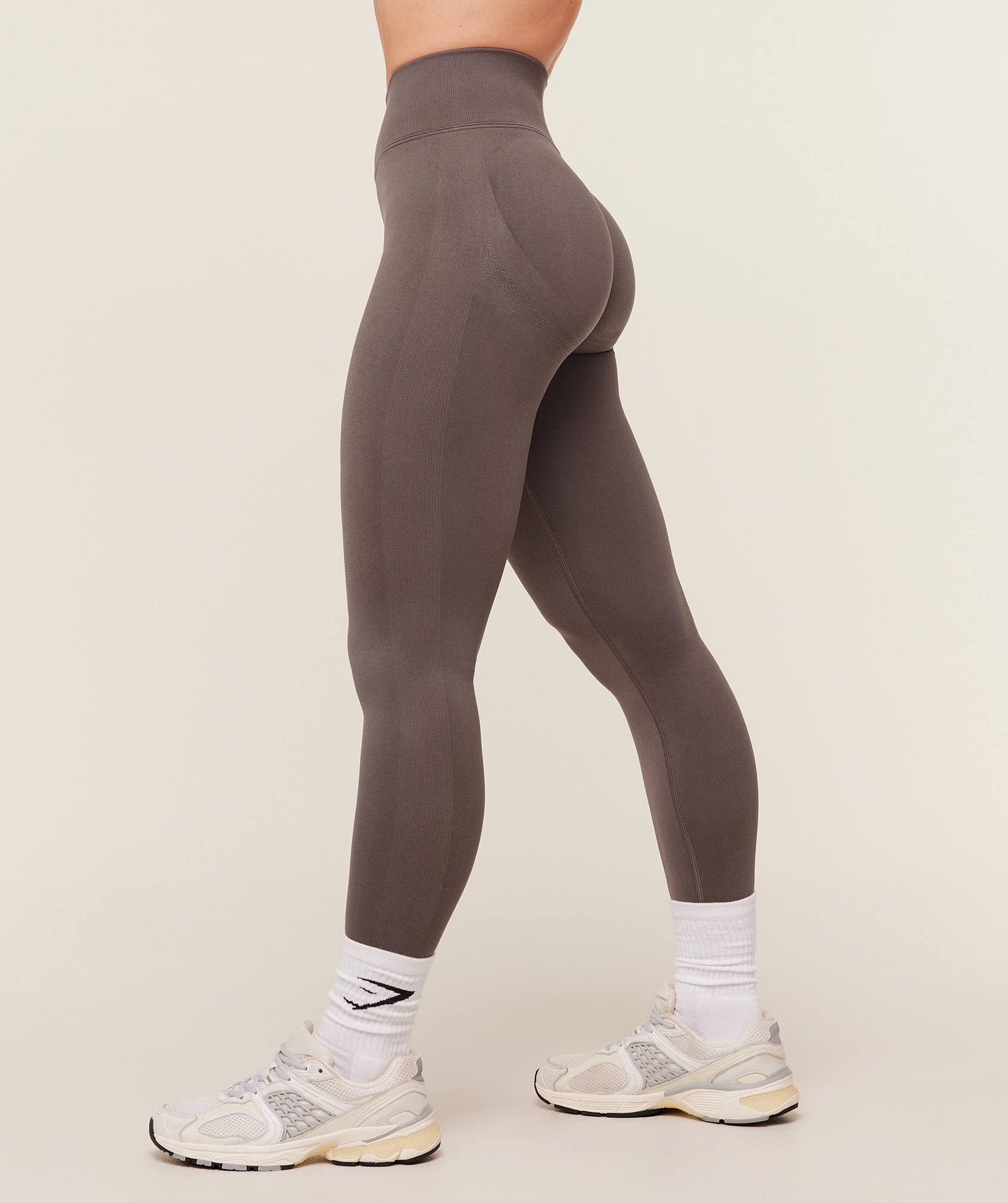 Gymshark Lift Seamless Leggings - Cool Brown