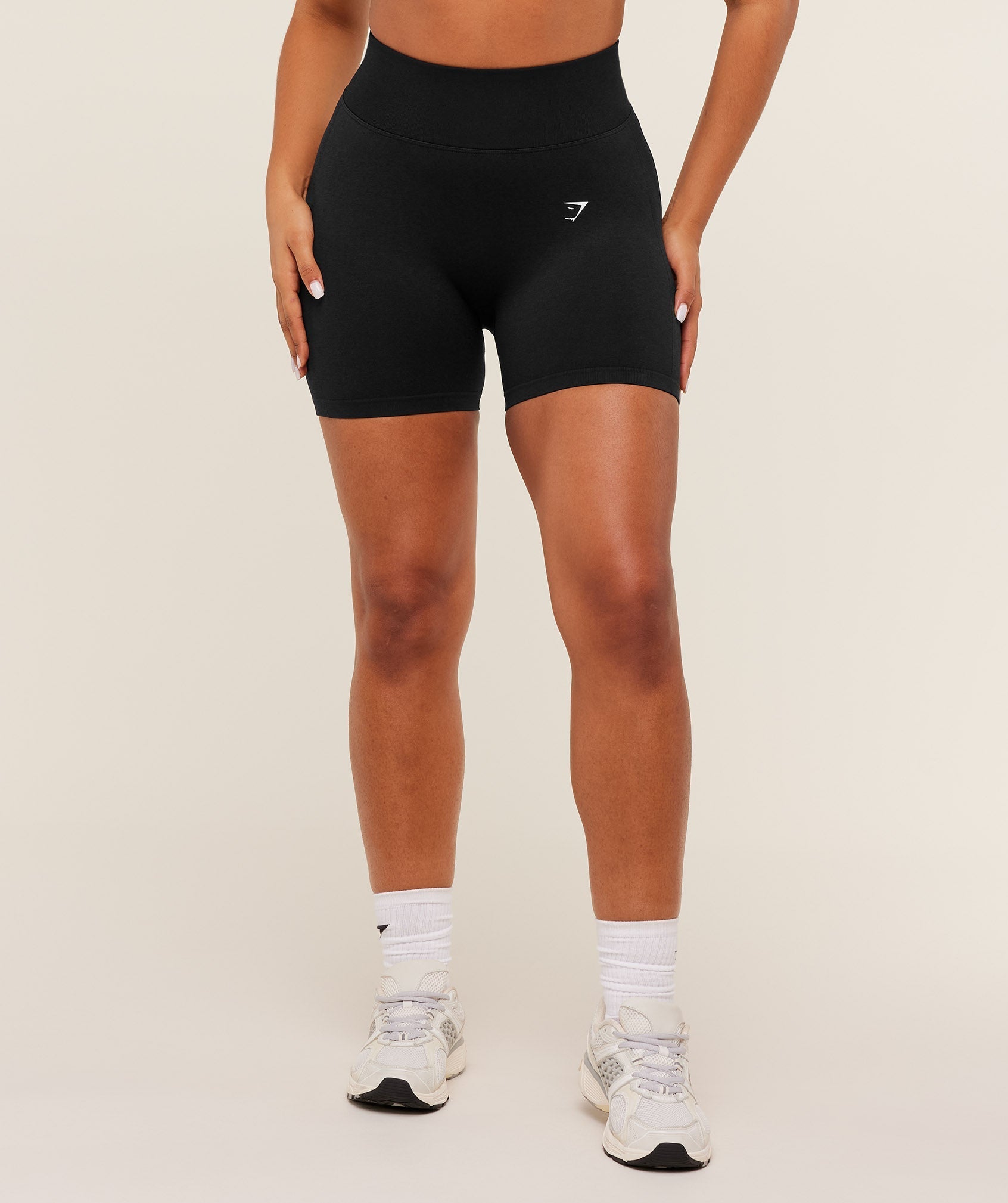 Gymshark Lift Seamless Shorts - Black/Black Marl