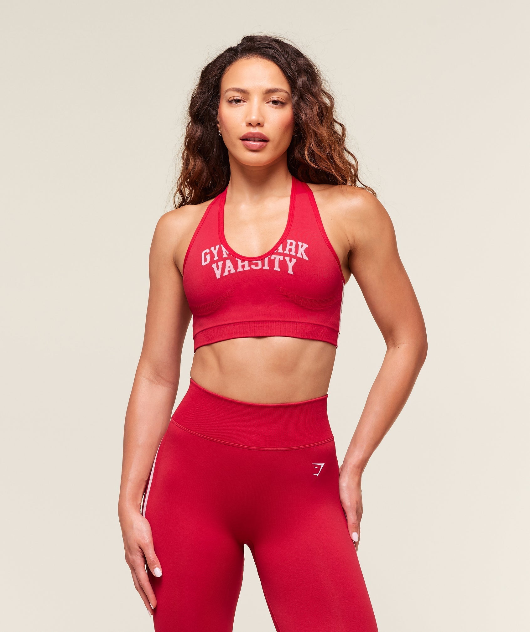 Gymshark Lift Campus Seamless Tank - Carmine Red