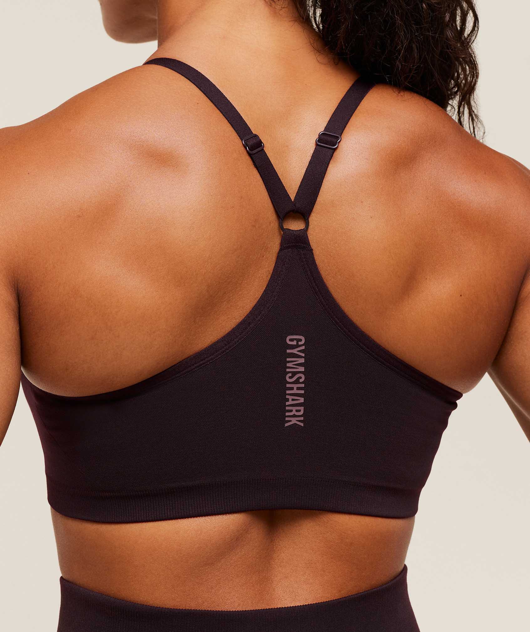 Gymshark Activate Seamless Bralette - Plum Brown
