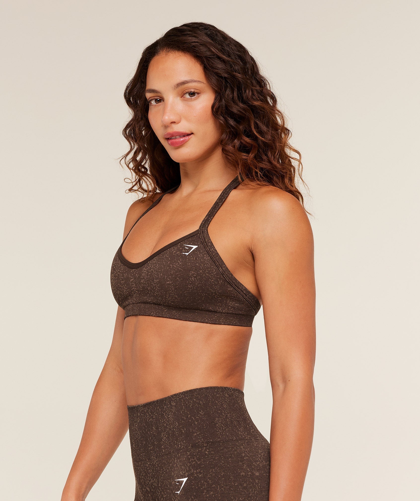 Gymshark Adapt Fleck Sports Bra - Archive Brown/Lifestyle Brown