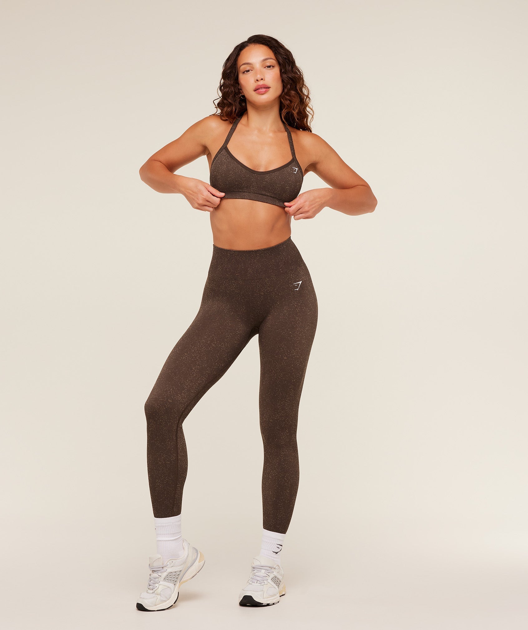 Gymshark Adapt Fleck Sports Bra - Archive Brown/Lifestyle Brown