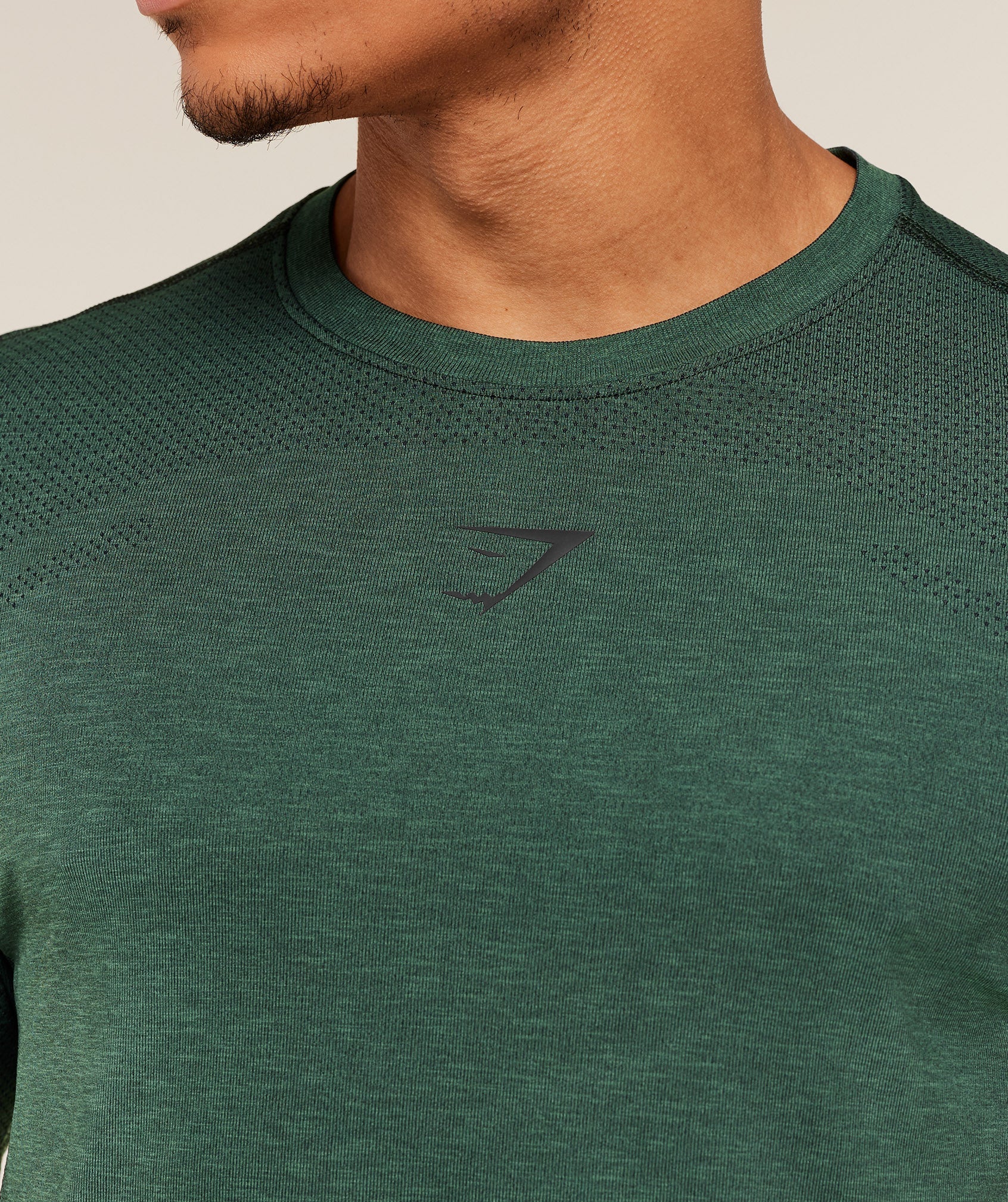 Gymshark Lightweight Seamless T-Shirt - GS Victory Green/ Marl