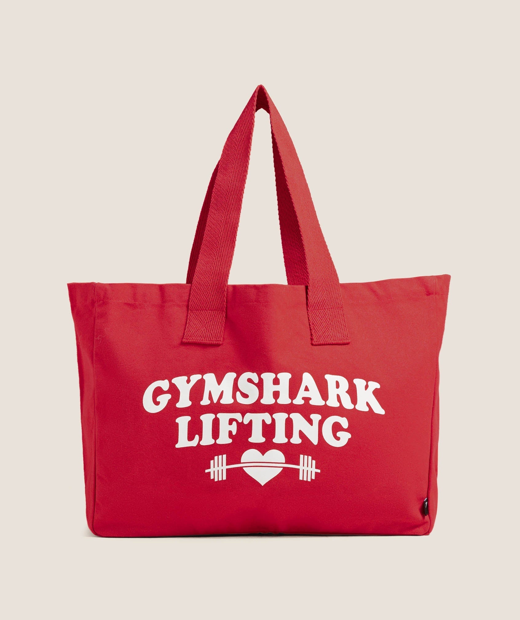 Gymshark Love Lifting Graphic Tote Bag - Conditioning Red