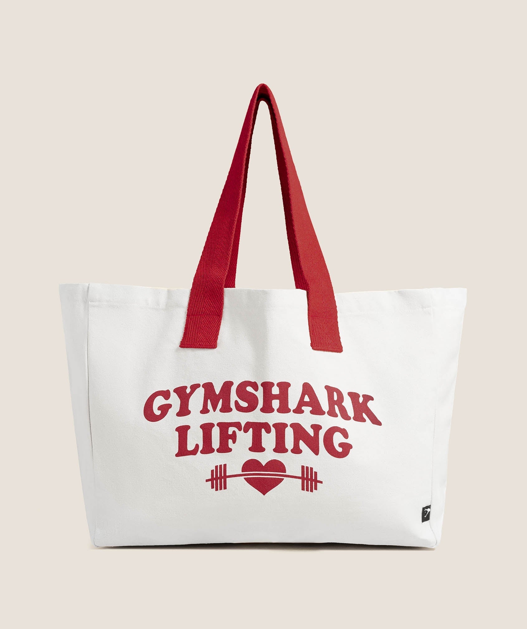 Gymshark Love Lifting Graphic Tote Bag - Oat White