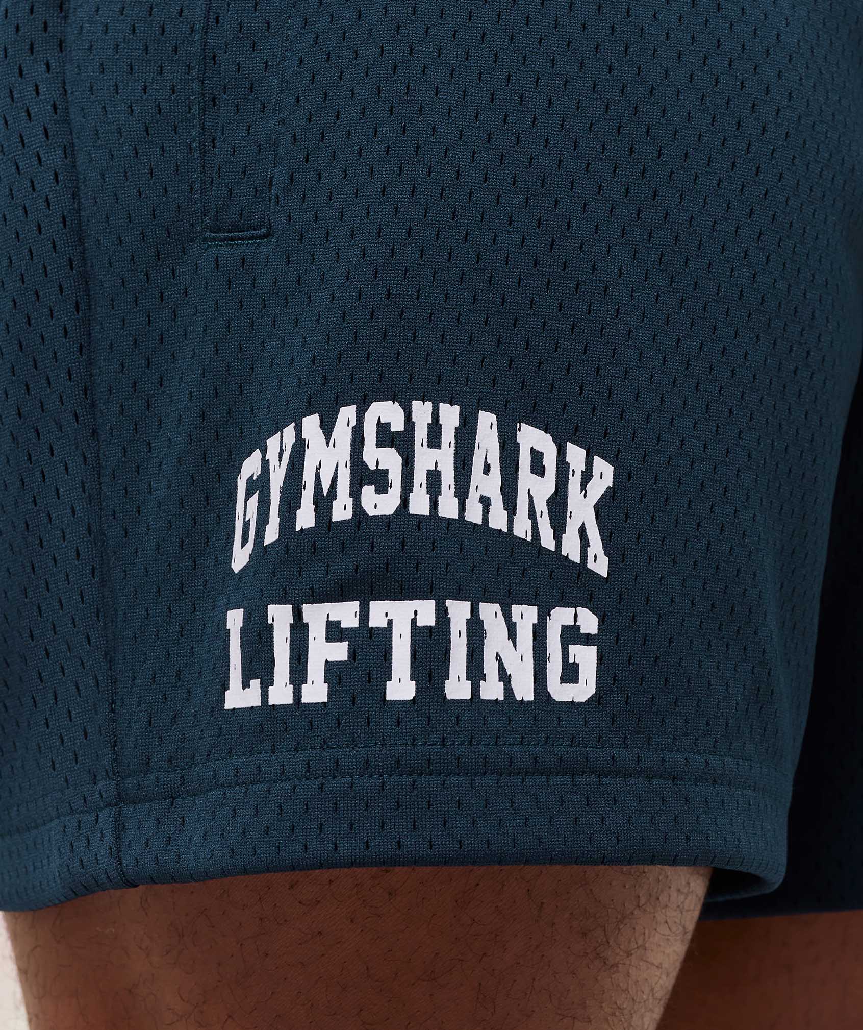 Gymshark Lifting Mesh 5" Shorts - Navy