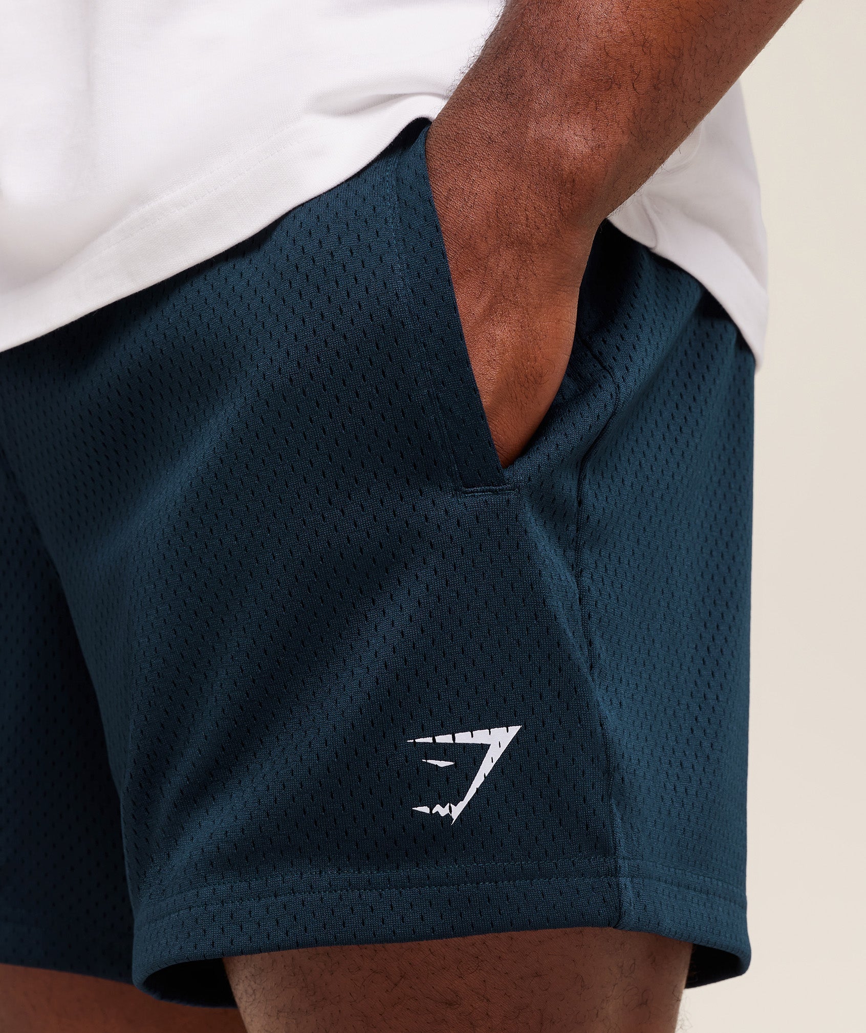 Gymshark Lifting Mesh 5" Shorts - Navy