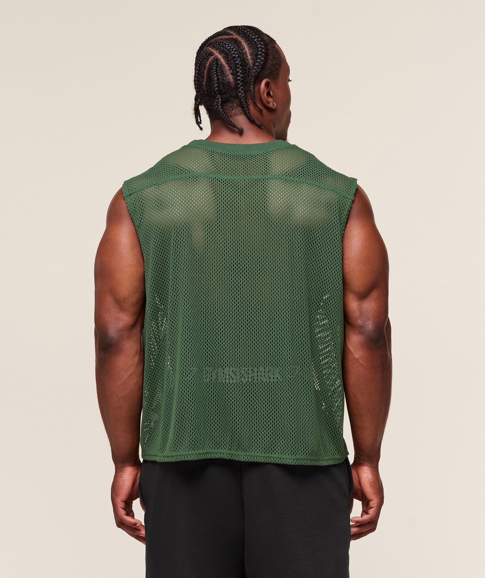 Gymshark Mesh Oversized Tank - Classic Green