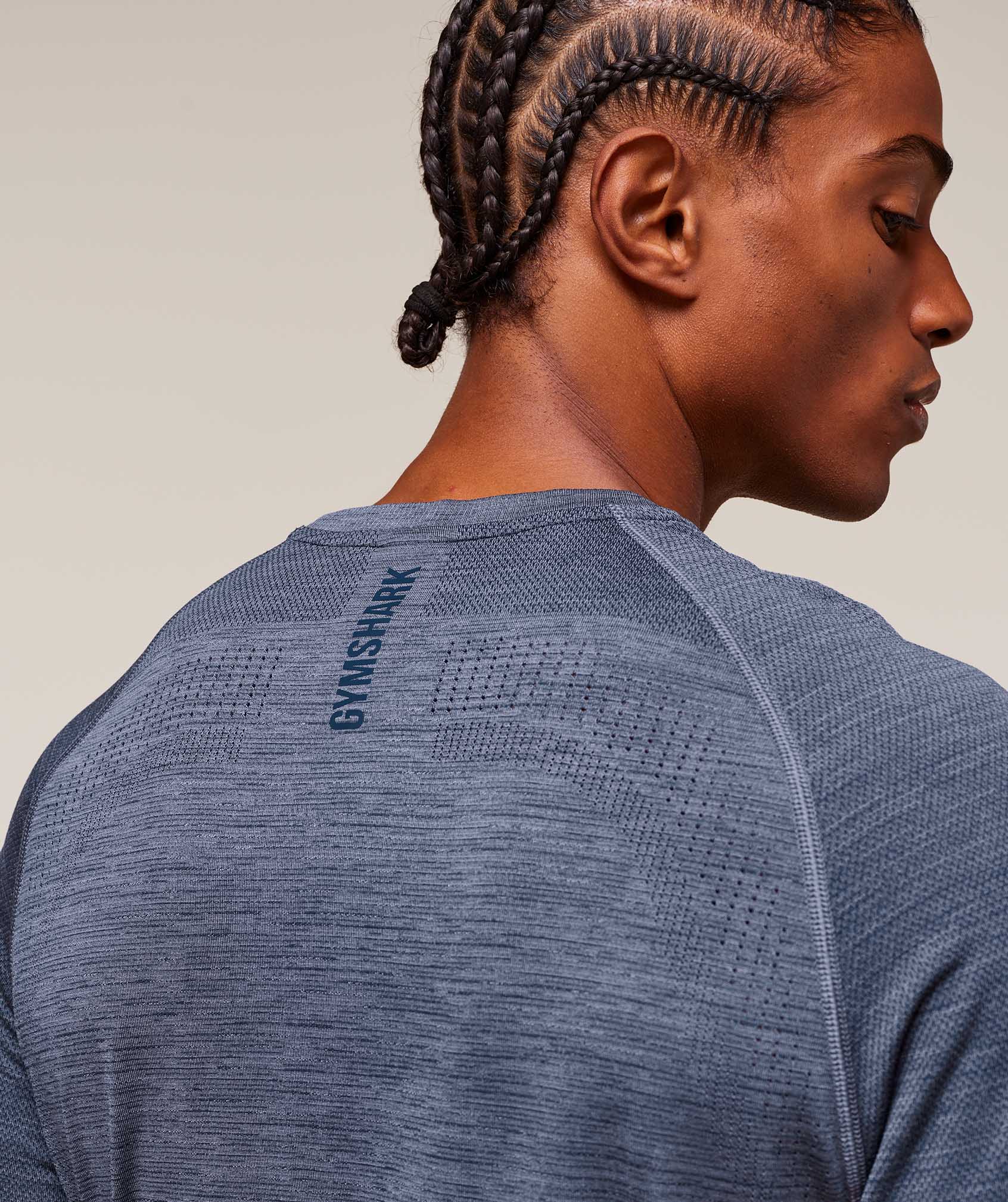 Gymshark Versatile Seamless T-Shirt - Iron Blue/Navy