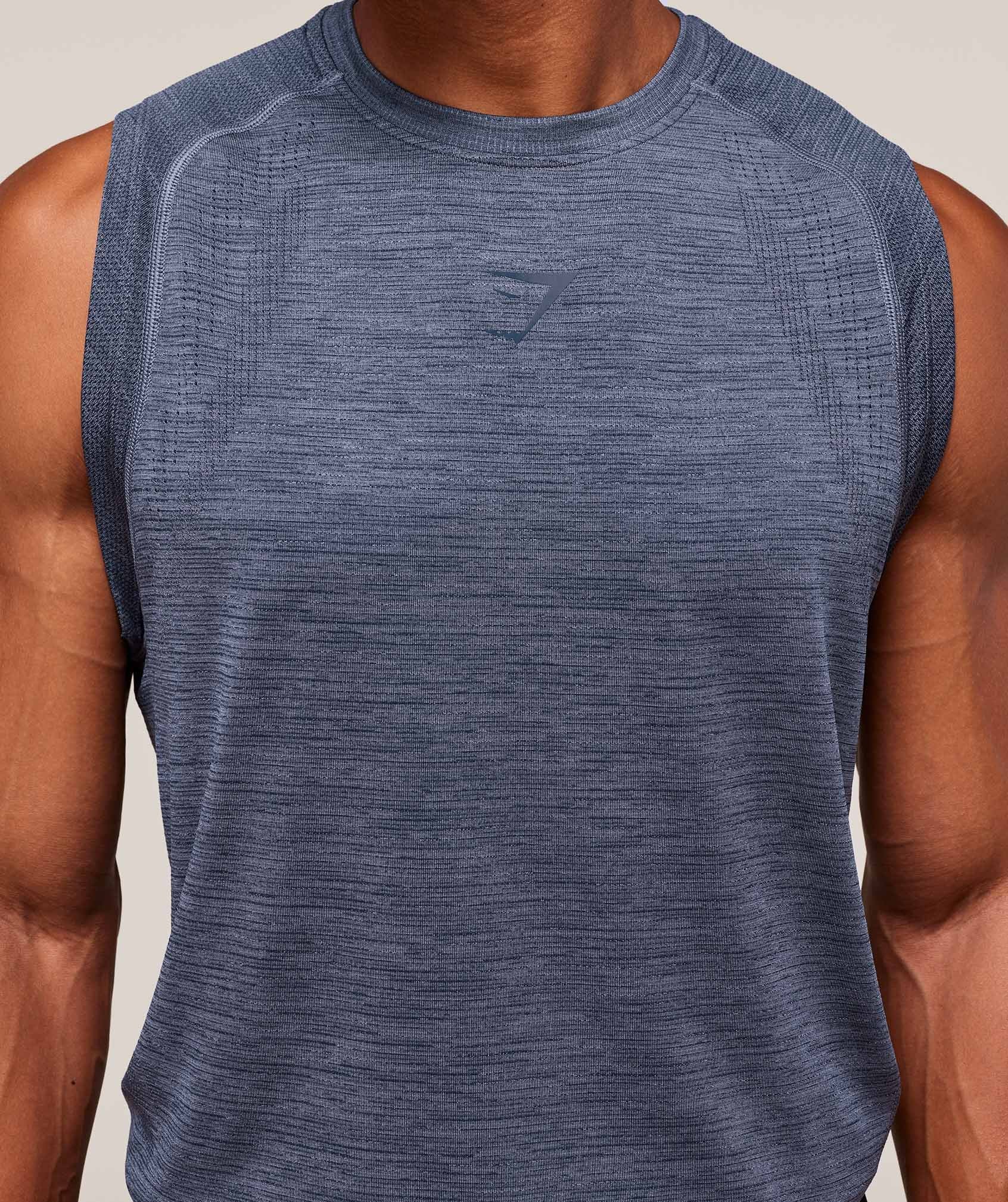 Gymshark Versatile Seamless Tank - Iron Blue/Navy