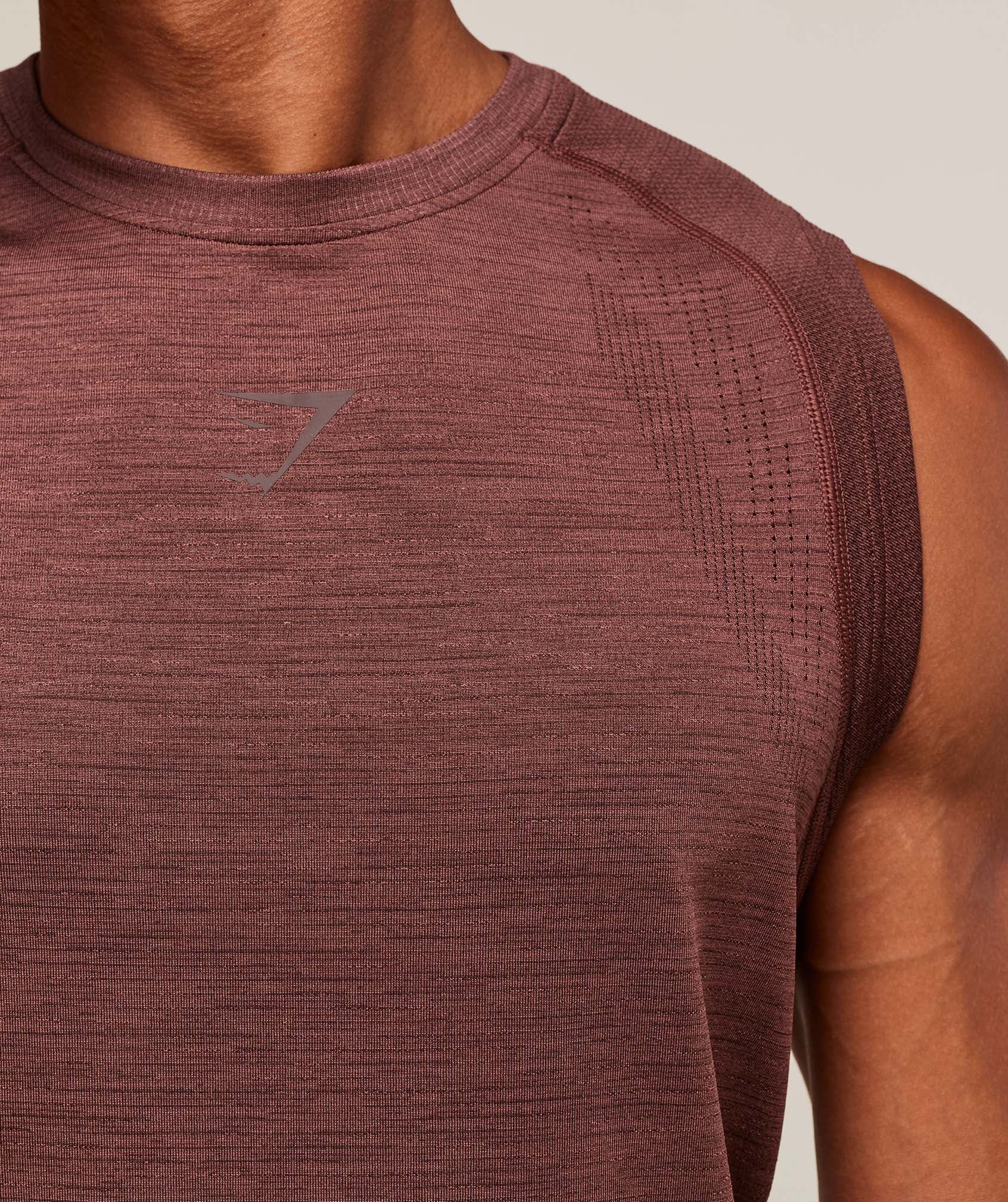 Gymshark Versatile Seamless Tank - Rust Brown/Depth Brown