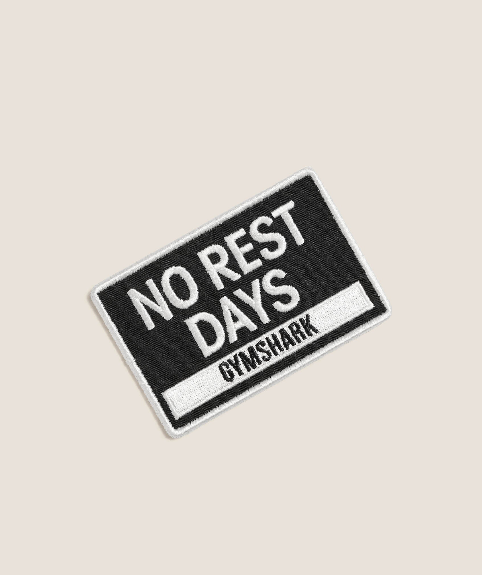 Gymshark No Rest Days Patch - GS Black