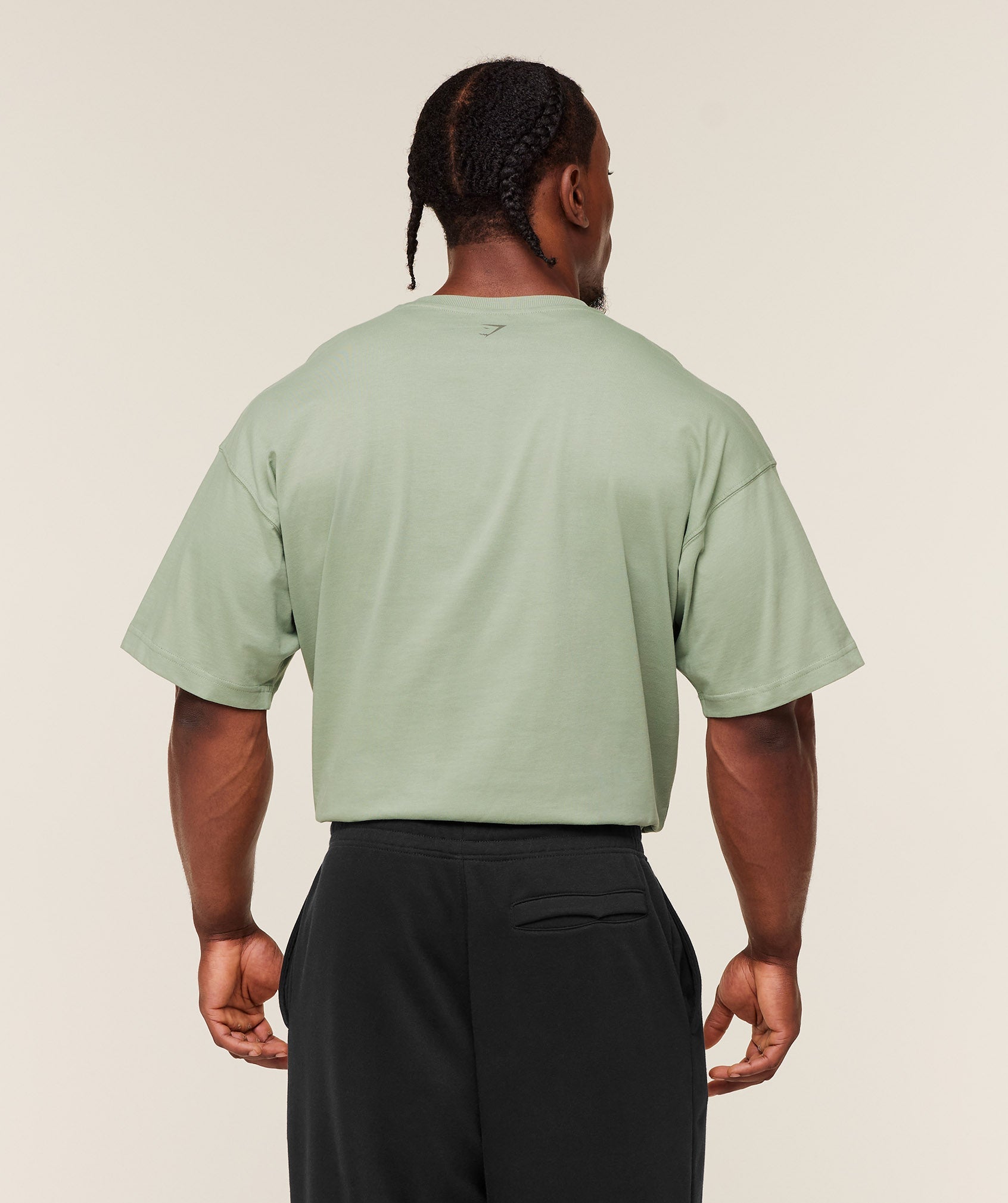 Gymshark Olde English T-Shirt - GS Haze Green