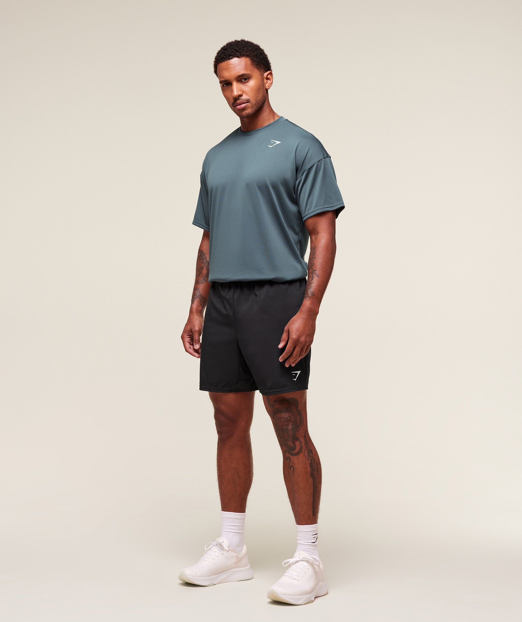 Gymshark Oversized Performance T-Shirt - Titanium Blue