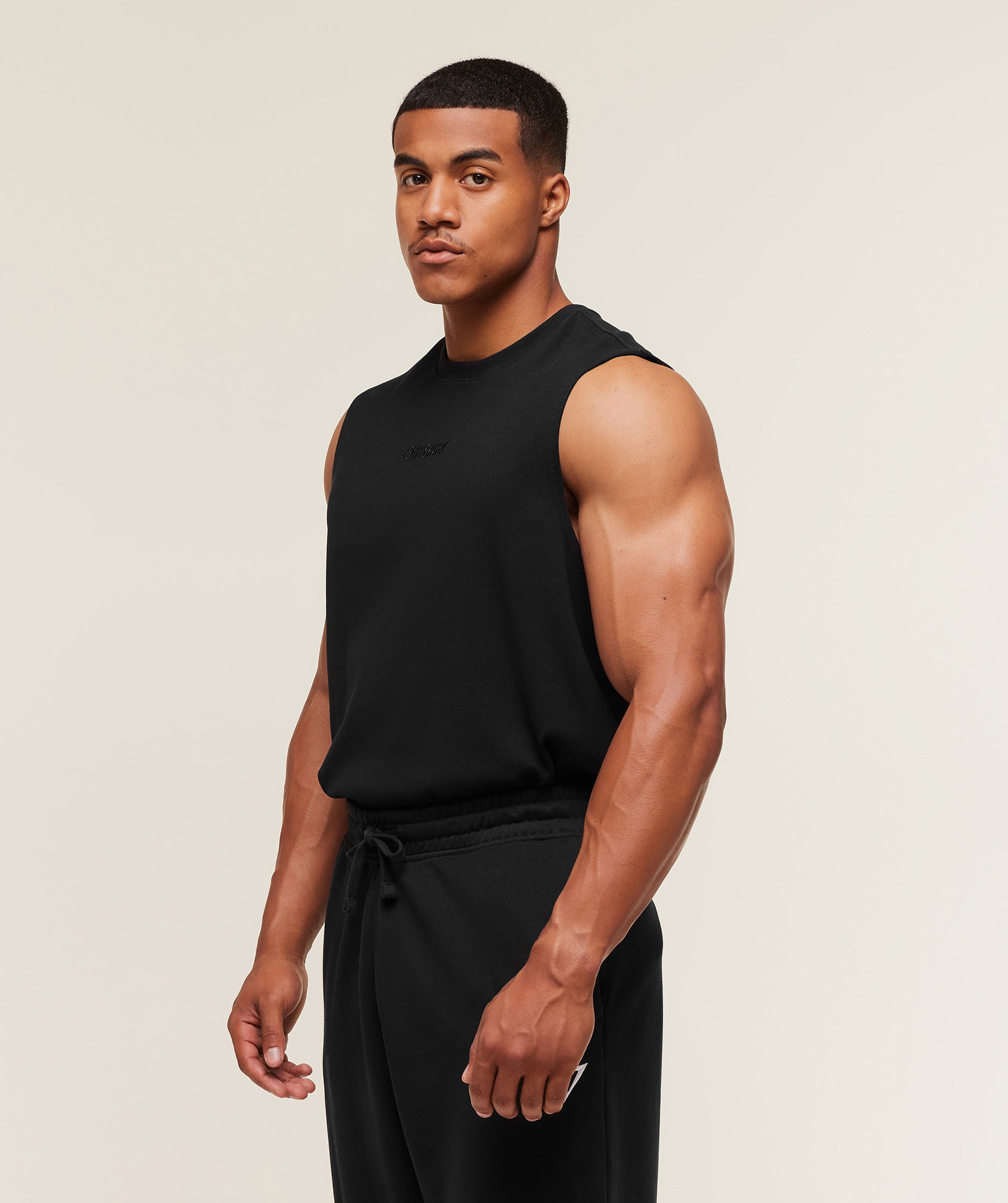 Gymshark Oversized Premium Ribbed Tank - Black