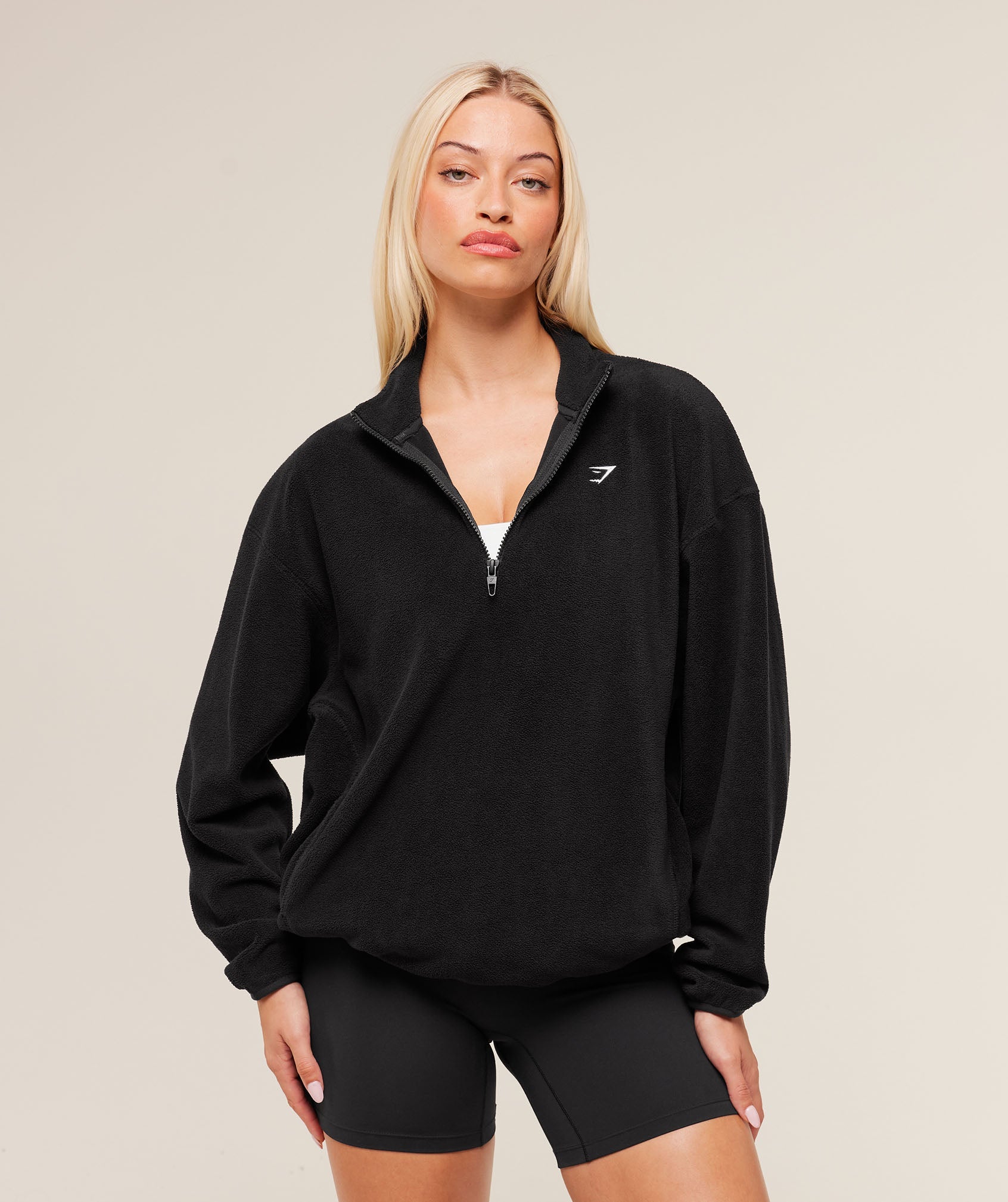Gymshark Polar Fleece 1/4 Zip - Black