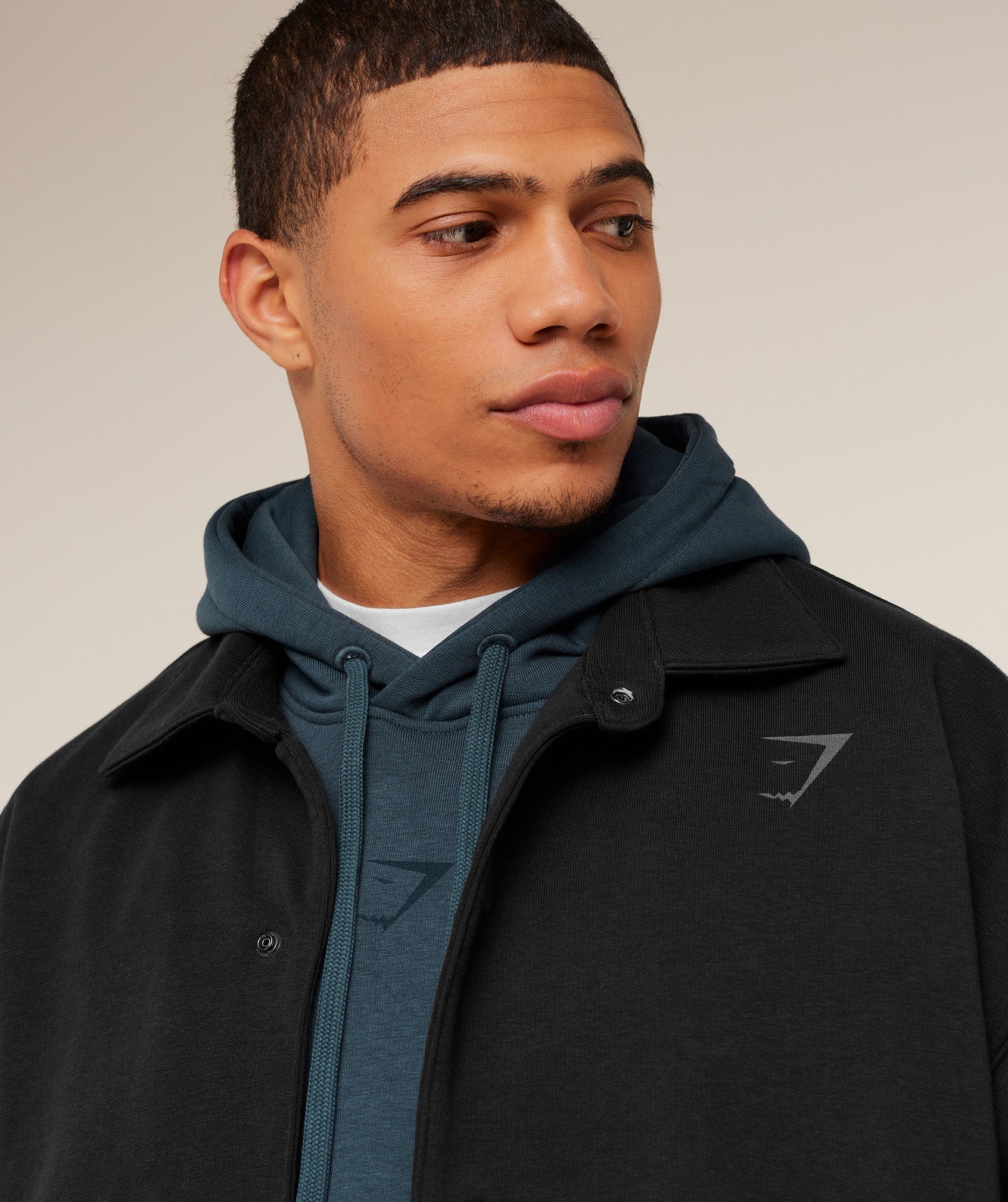 Gymshark Power Coach Jacket - GS Black/GS Asphalt Grey