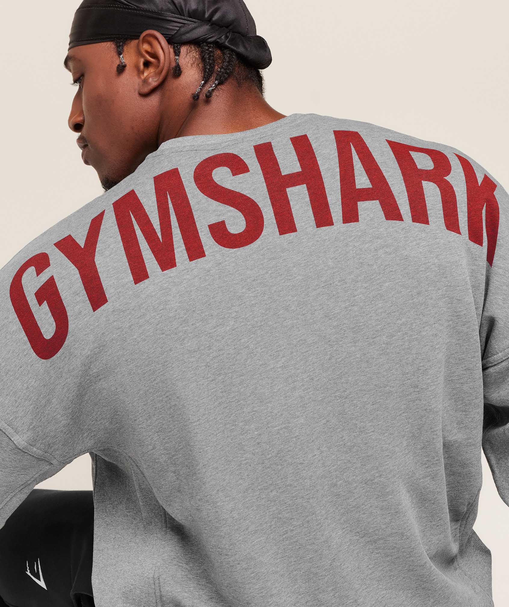 Gymshark Power Crew - Charcoal Core Marl