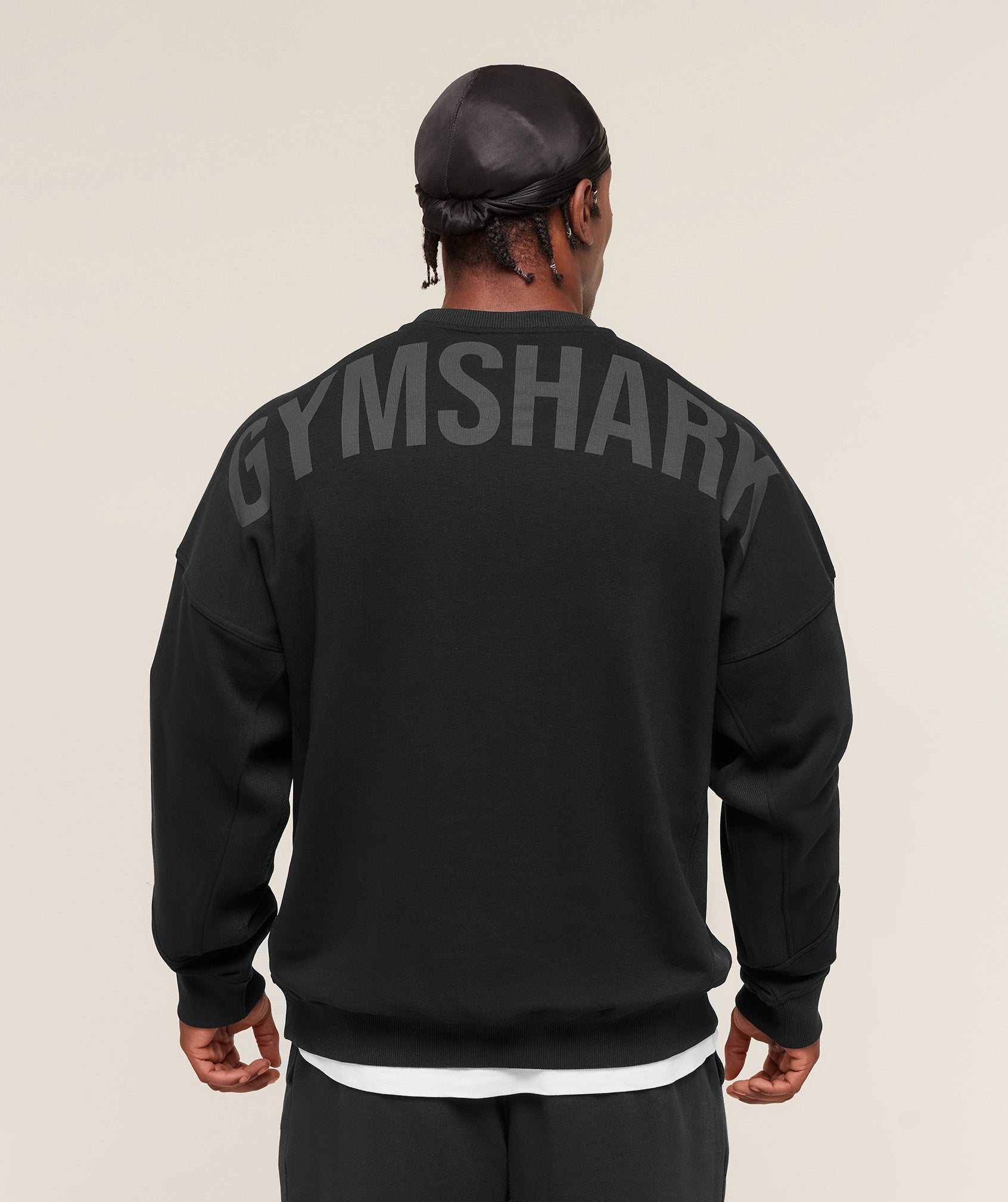 Gymshark Power Crew - Black/Asphalt Grey