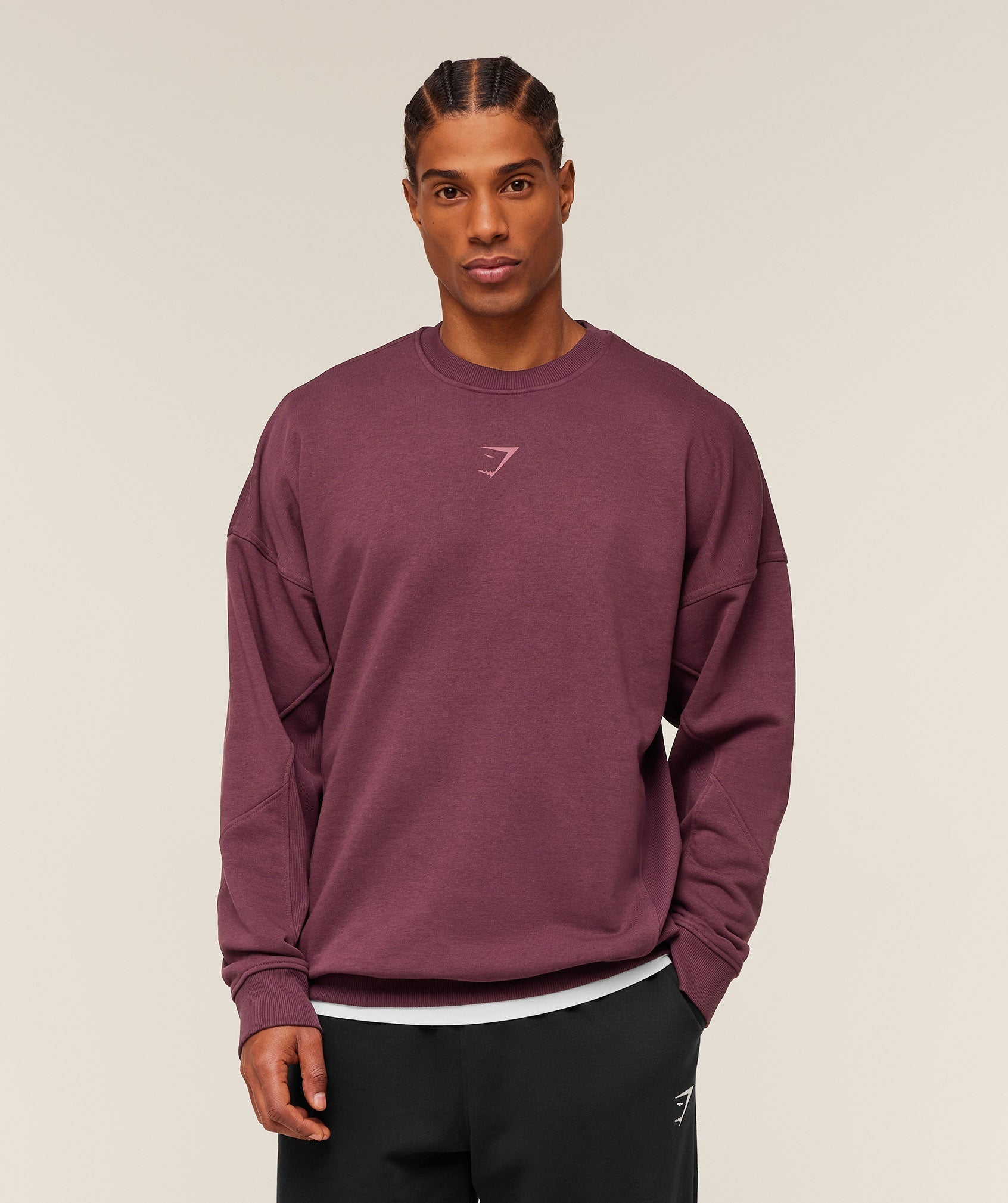 Gymshark Power Crew - GS Impact Burgundy