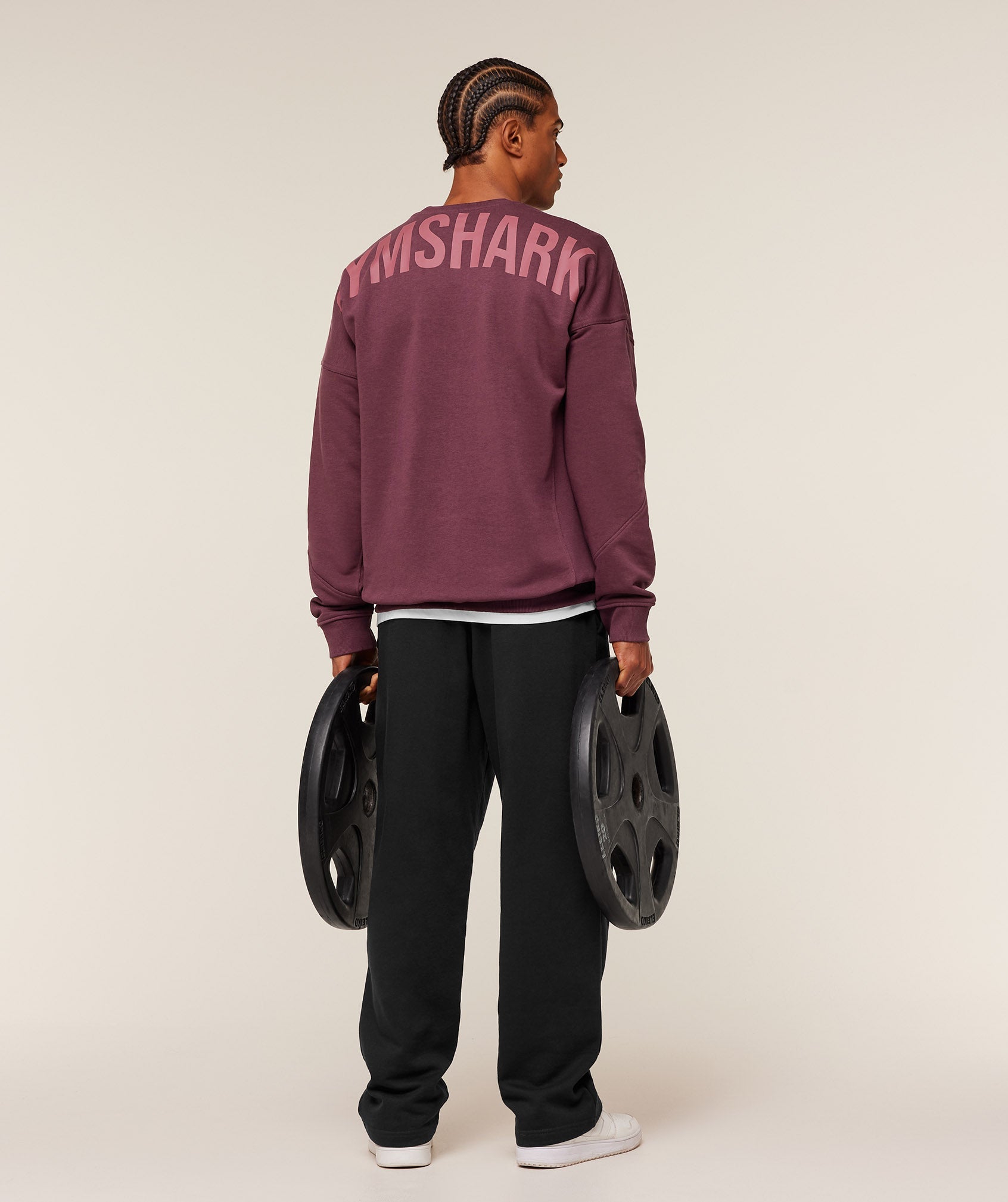 Gymshark Power Crew - GS Impact Burgundy