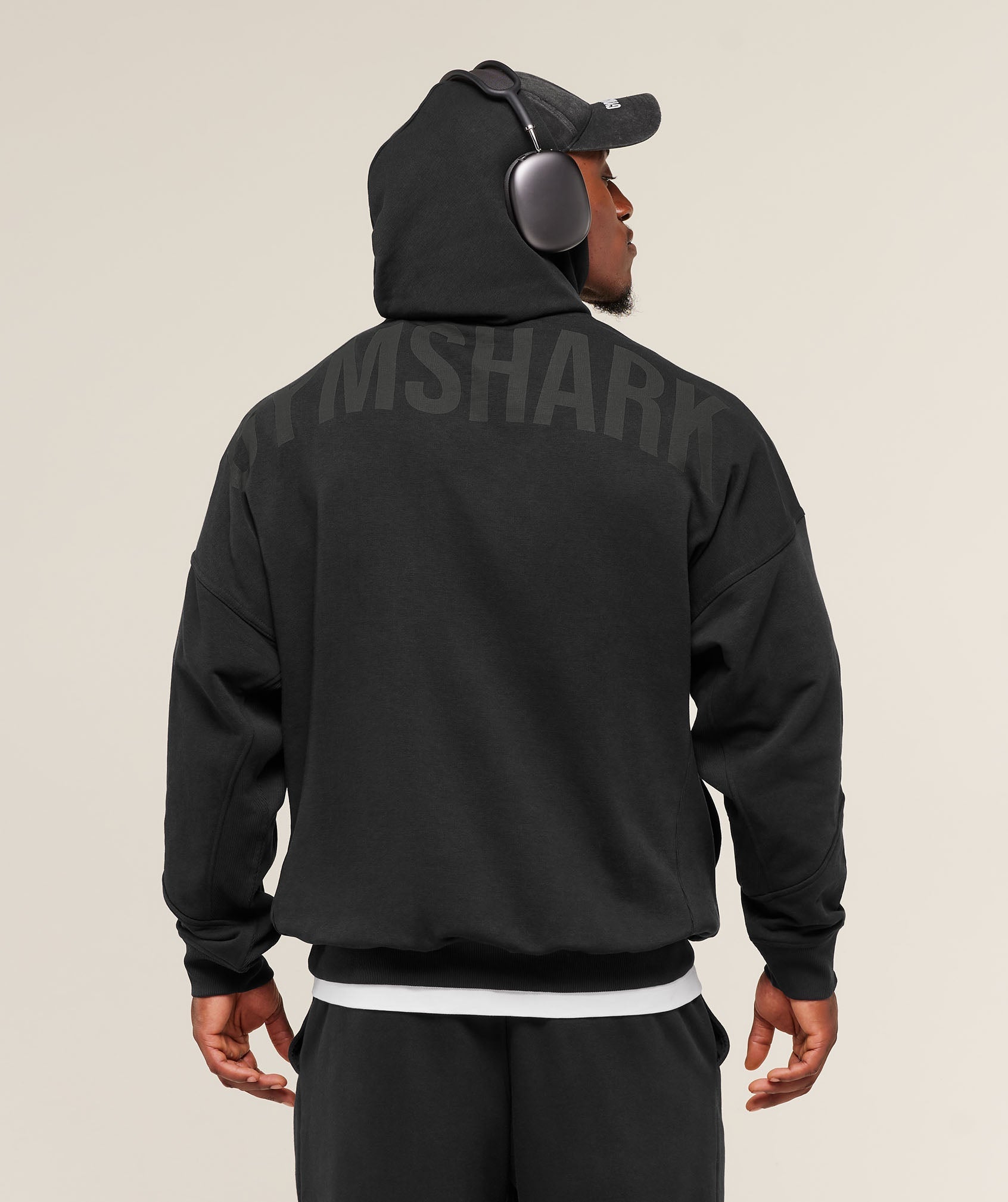 Gymshark Power Hoodie - Black/Asphalt Grey
