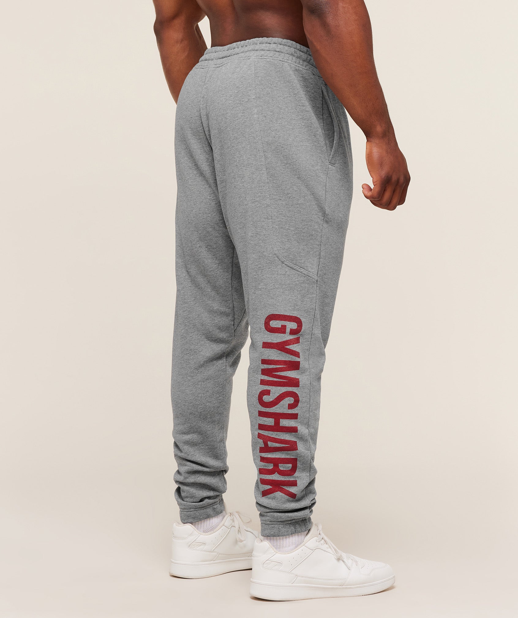 Gymshark Power Wordmark Joggers - Charcoal Core Marl