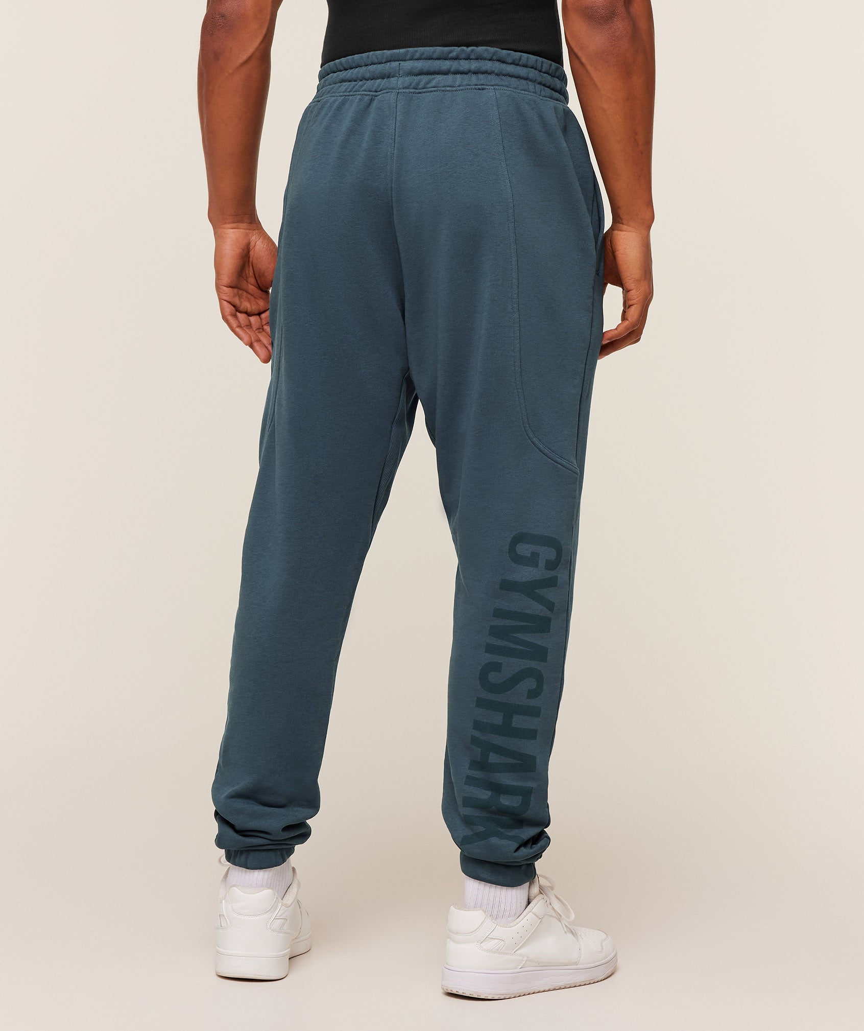 Gymshark Power Wordmark Joggers - GS Stealth Blue