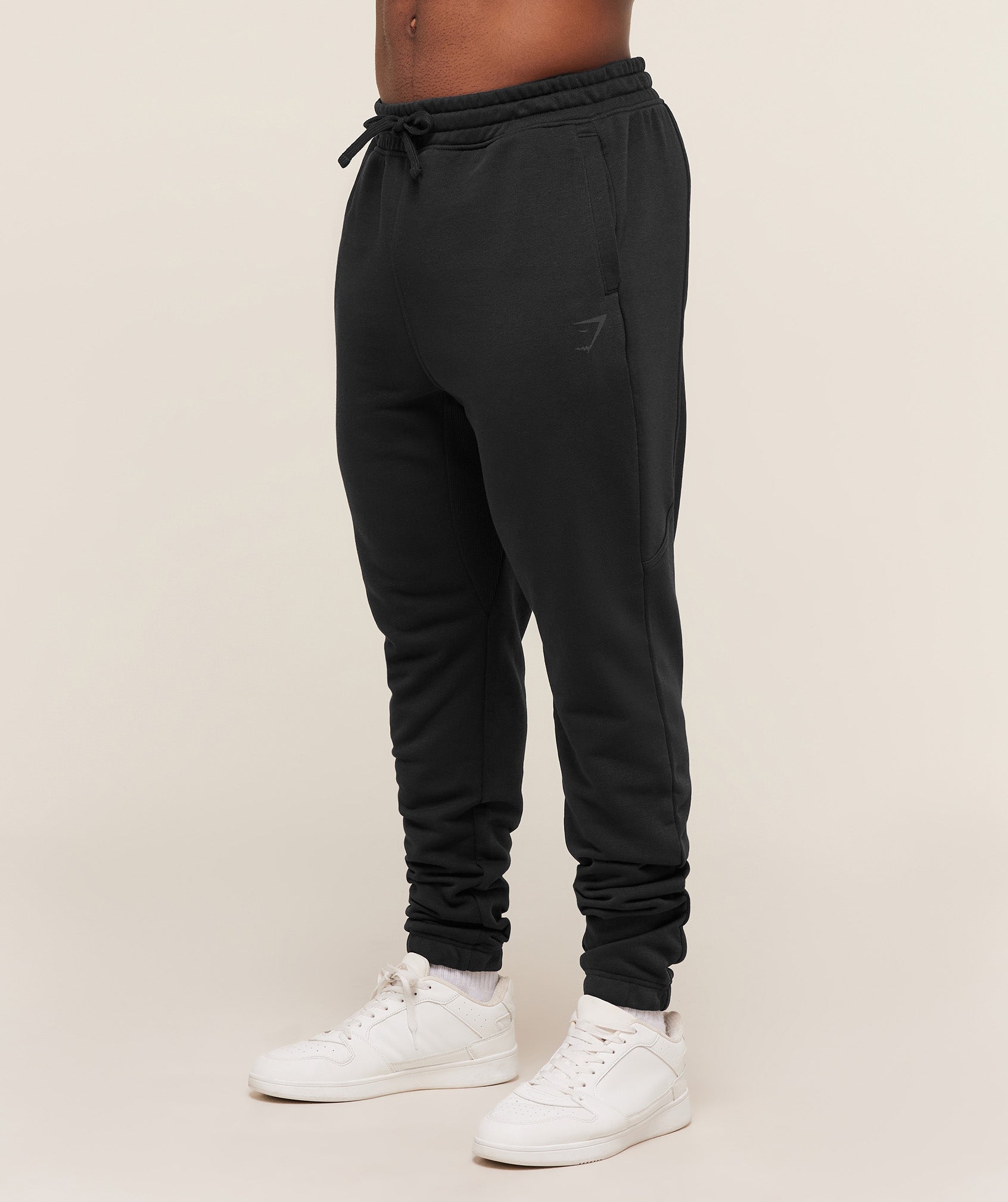 Gymshark Power Joggers Tall - Black/Asphalt Grey