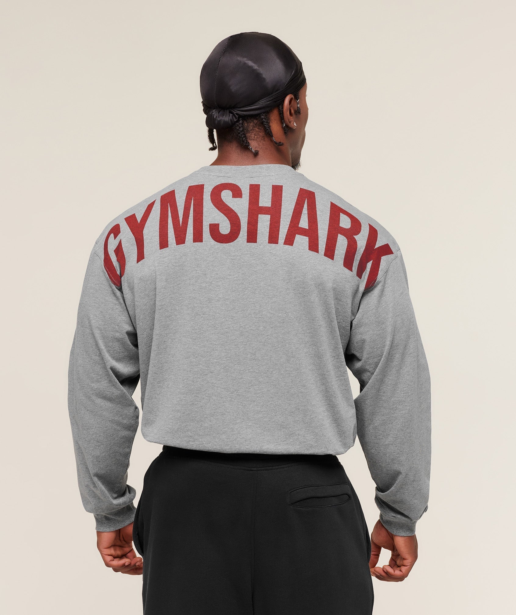 Gymshark Power Long Sleeve T-Shirt - Charcoal Core Marl
