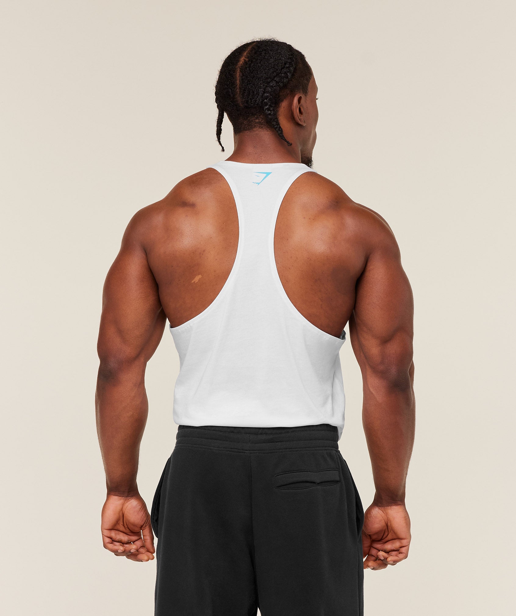 Gymshark Power Stringer - GS White/GS Brand Blue