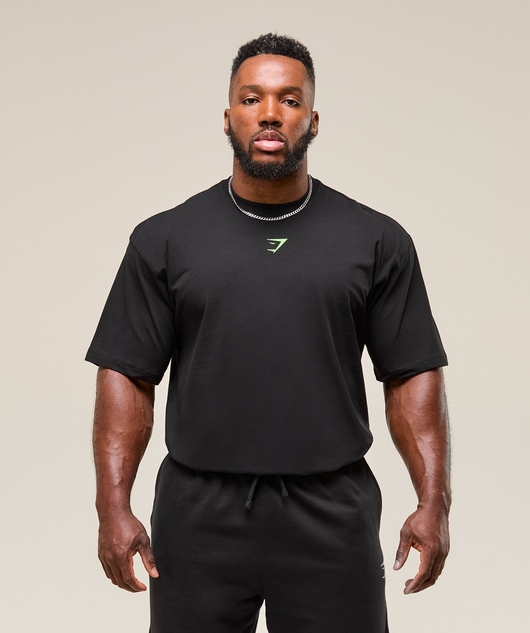 Gymshark Power T-Shirt - Black/Energy Gelato Green