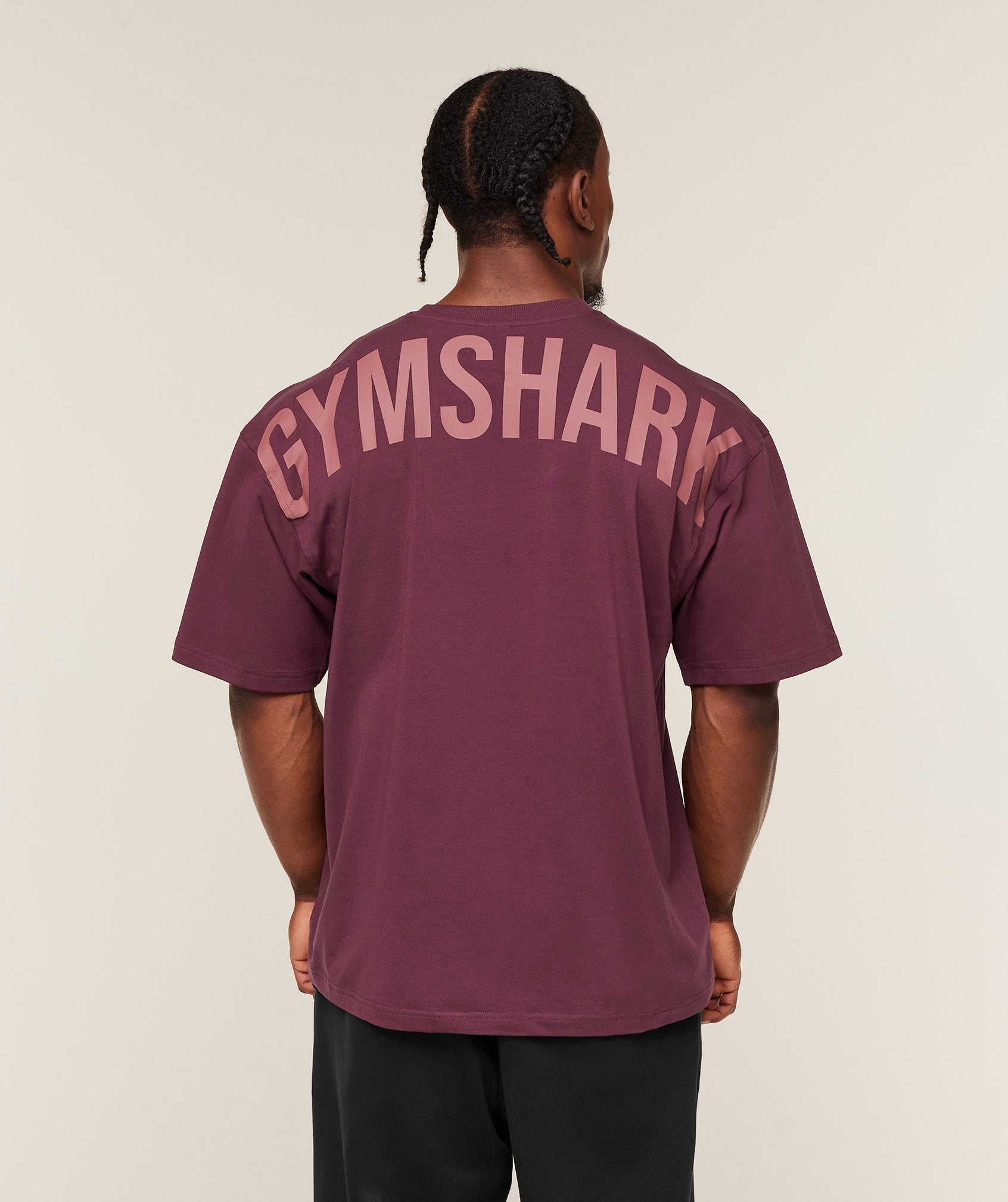 Gymshark Power T-Shirt - GS Impact Burgundy