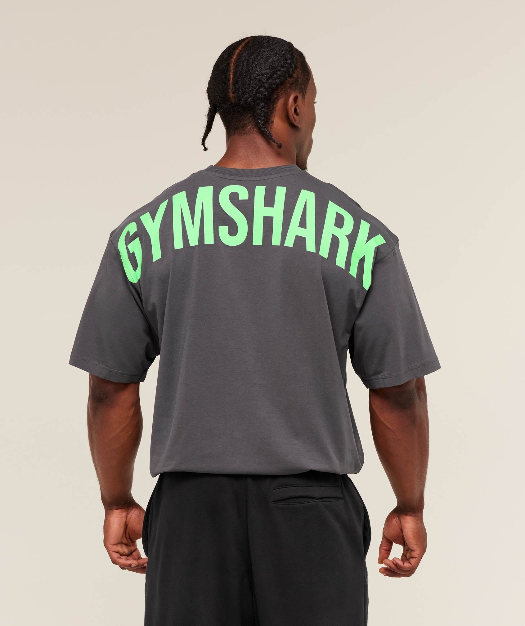 Gymshark Power T-Shirt - Onyx Grey