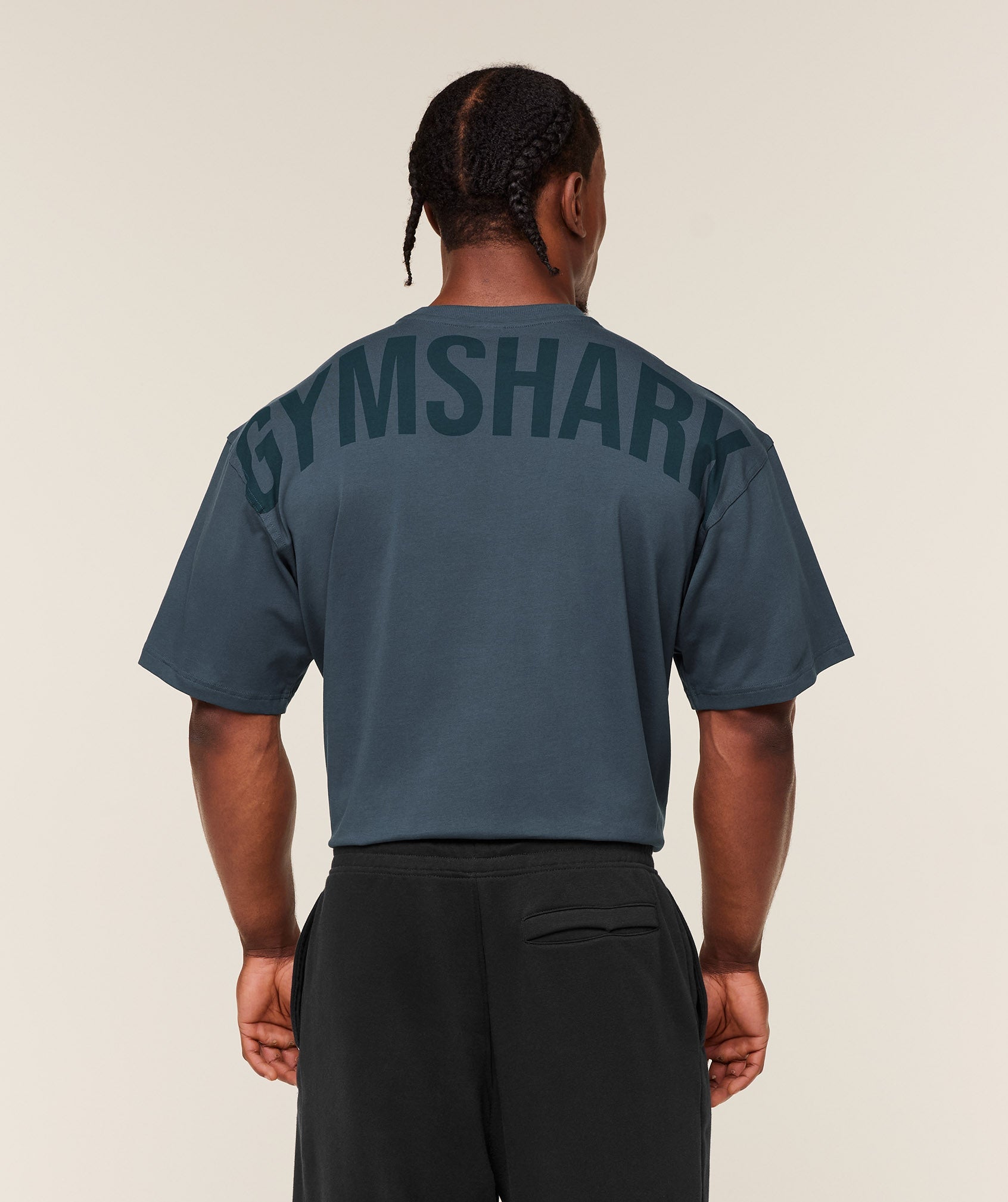 Gymshark Power T-Shirt - GS Stealth Blue