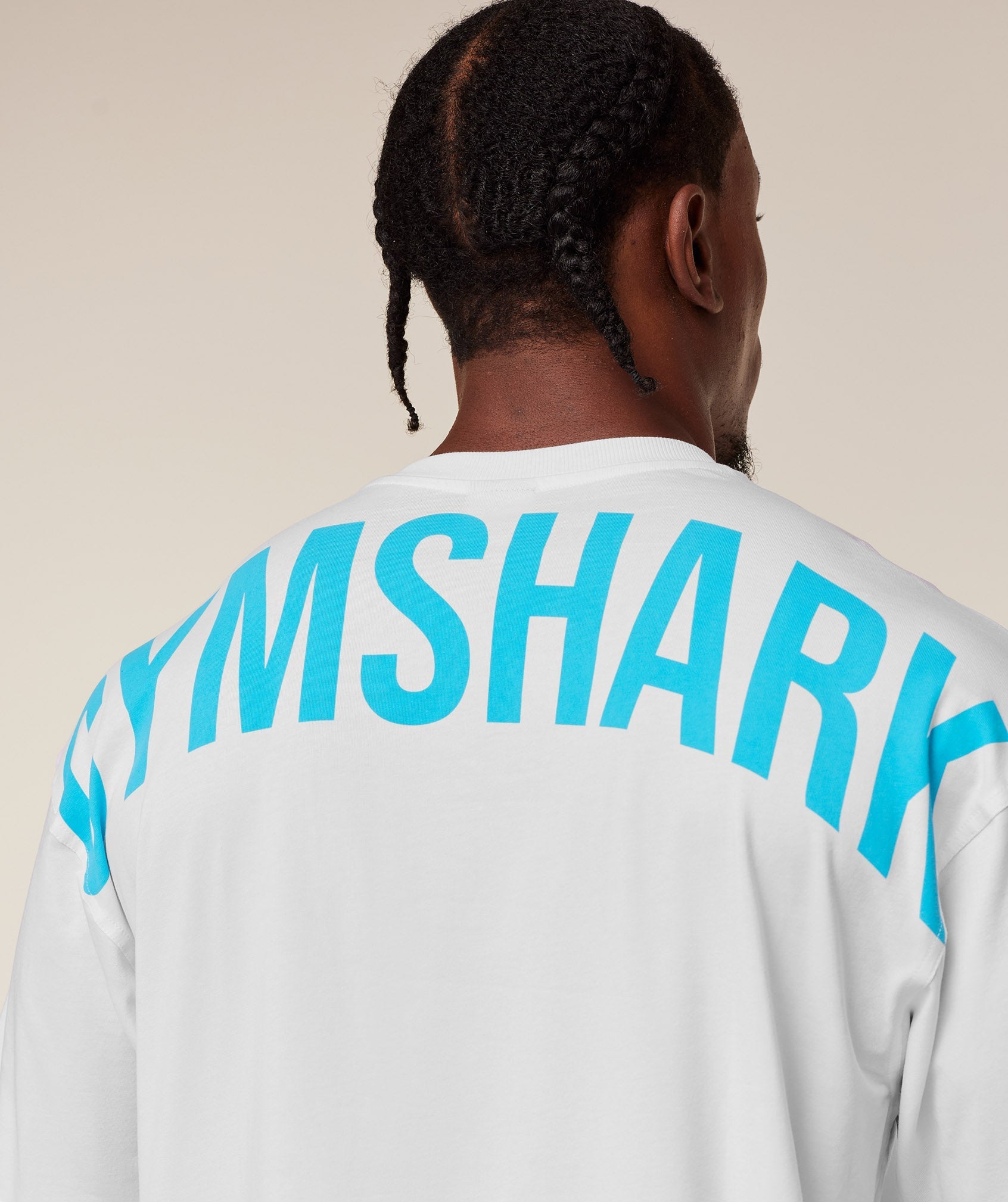 Gymshark Power T-Shirt - GS White/GS Brand Blue